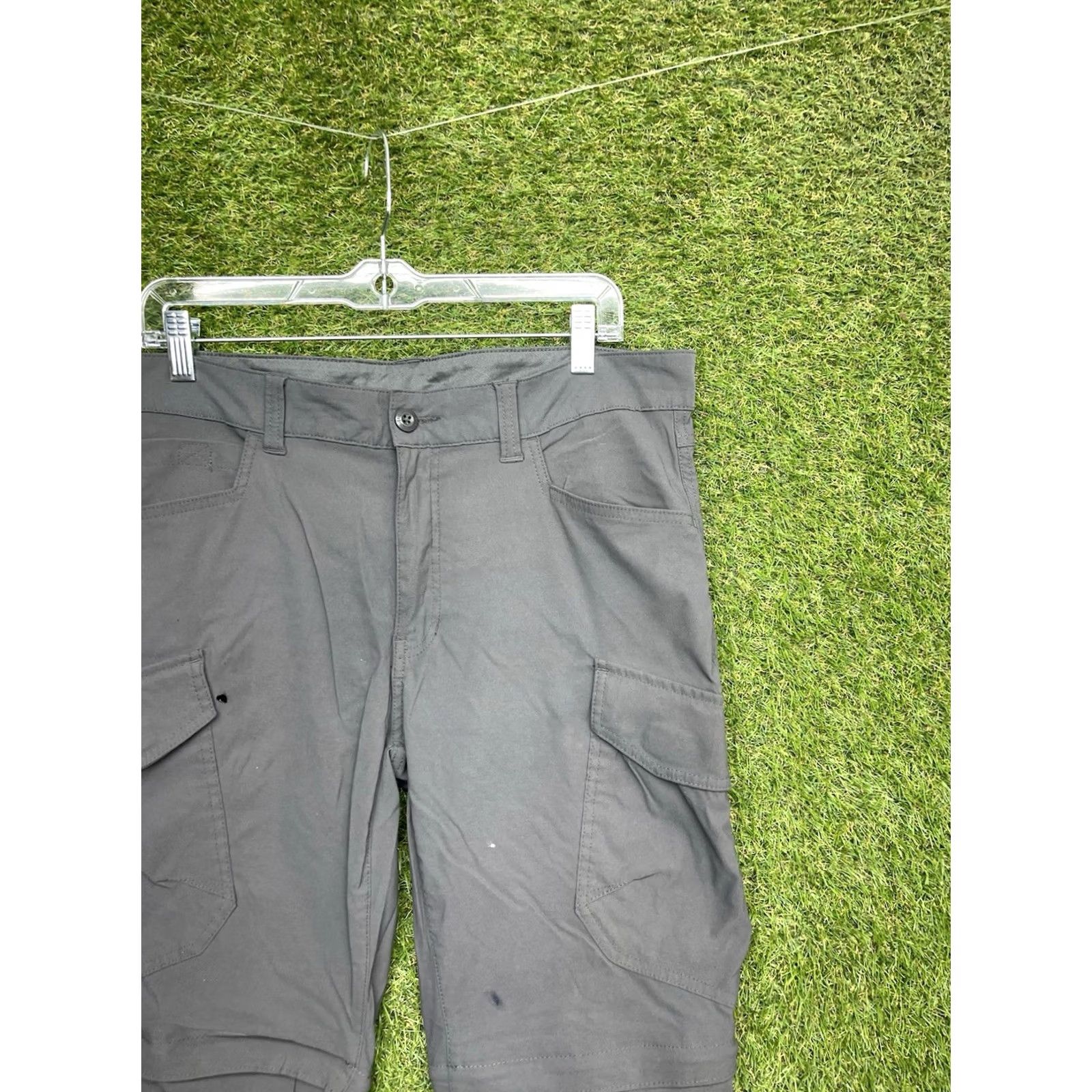 Eddie Bauer Eddie Bauer Travex Pants Mens 34x32 Nylon Rip Stop Grey Hike Convertible Chino Regular Straight Pocket Size US 34 / EU 50 - 7 Thumbnail