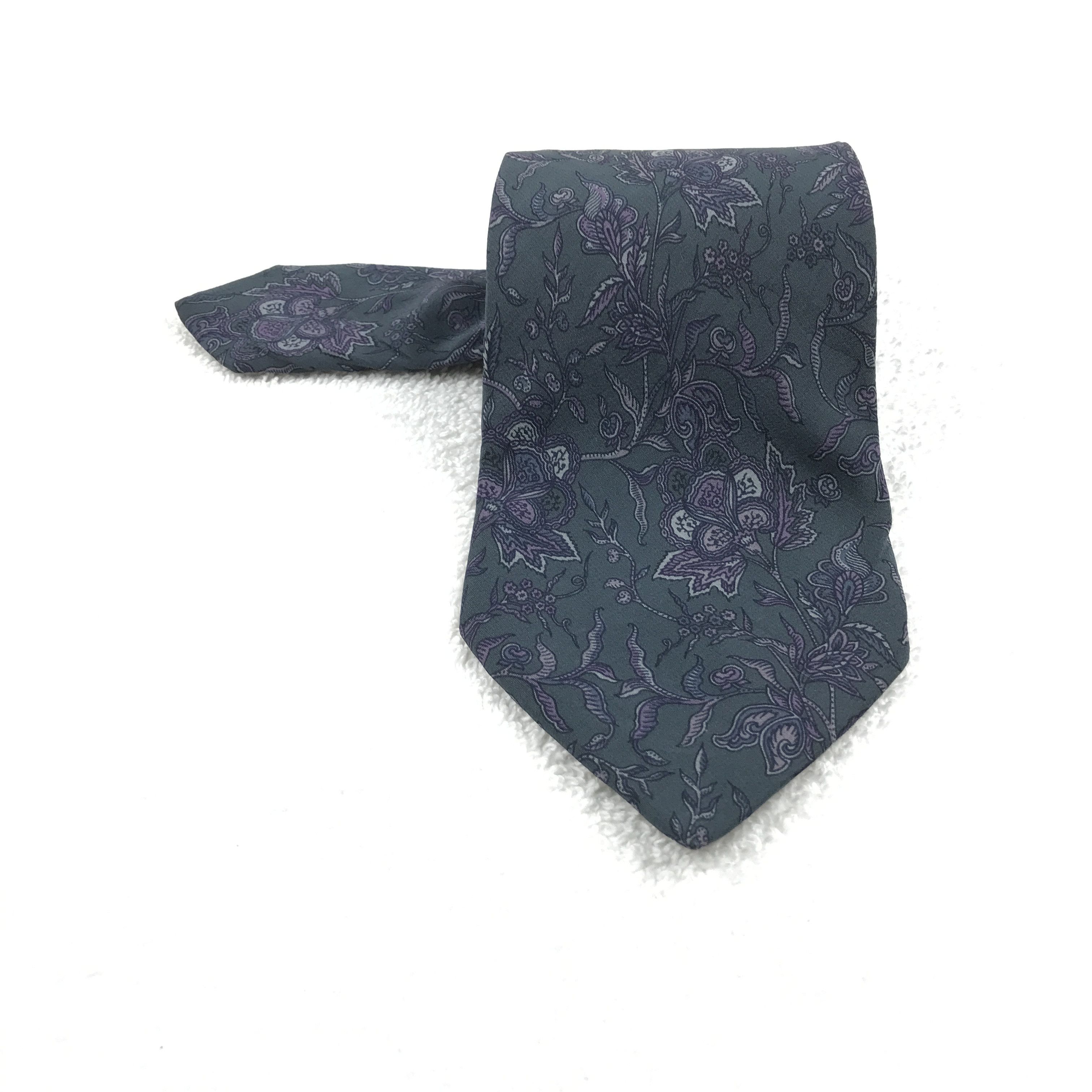 Mario Valentino × Vintage Vintage Mario Valentino Silk Necktie Size ONE SIZE - 1 Thumbnail