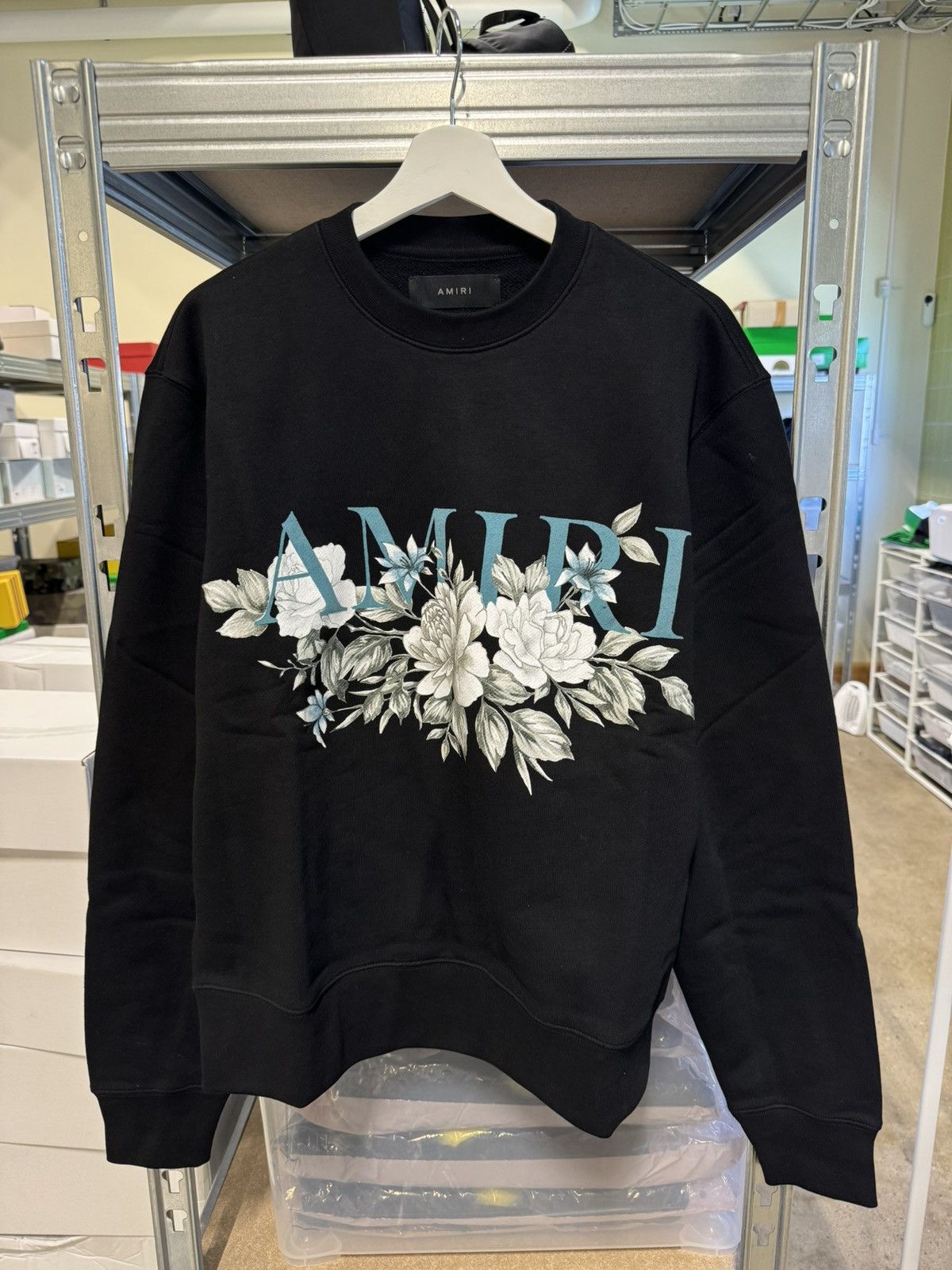 Amiri Amiri Floral Logo Sweatshirt NEW 1000 Grailed