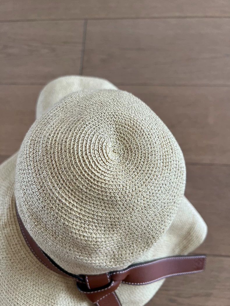 Loewe LOEWE Brown straw sun hat Size ONE SIZE - 4 Thumbnail
