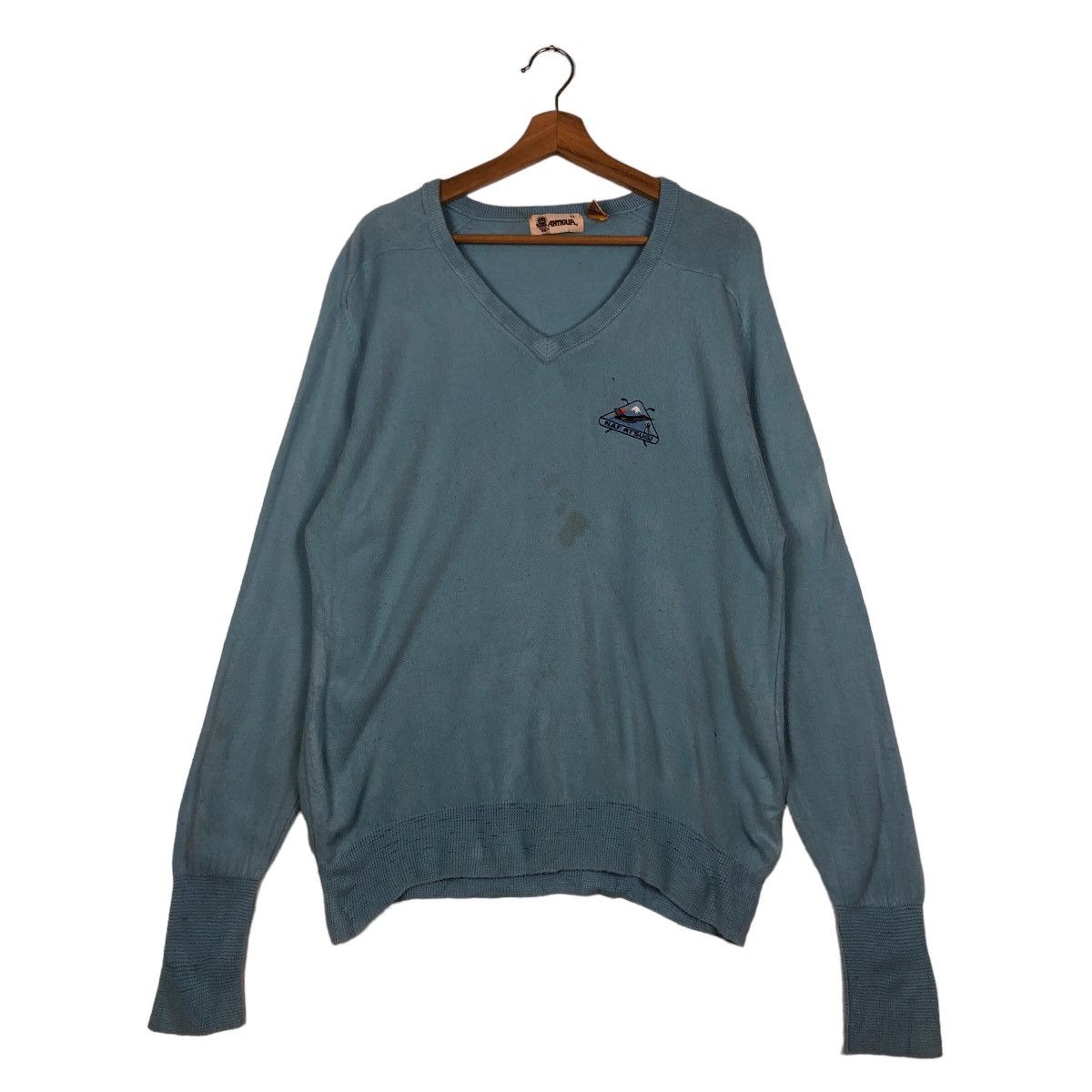 Japanese Brand 🔥90’s Vintage Knit Sweatshirt Antigua Inspire Kapital Size US XL / EU 56 / 4 - 2 Thumbnail