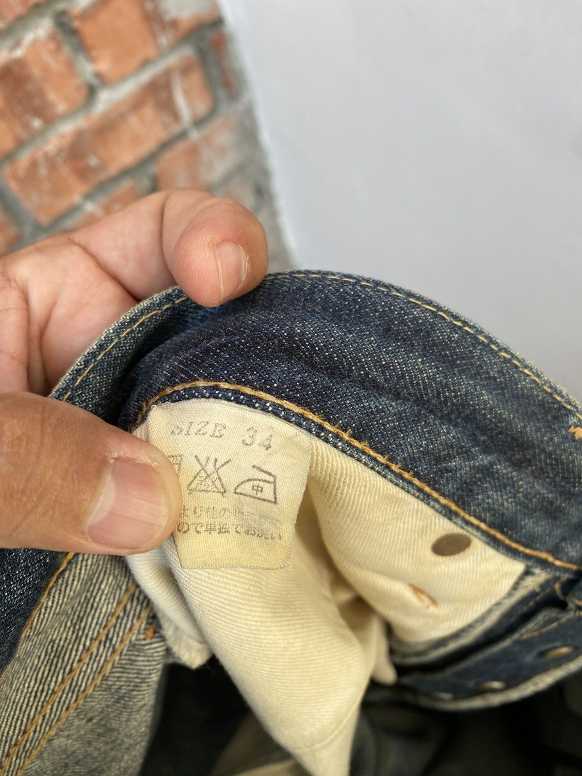Studio D'Artisan W33x32.5 Studio d'artisan redline distressed made in JAPAN Size US 34 / EU 50 - 9 Thumbnail