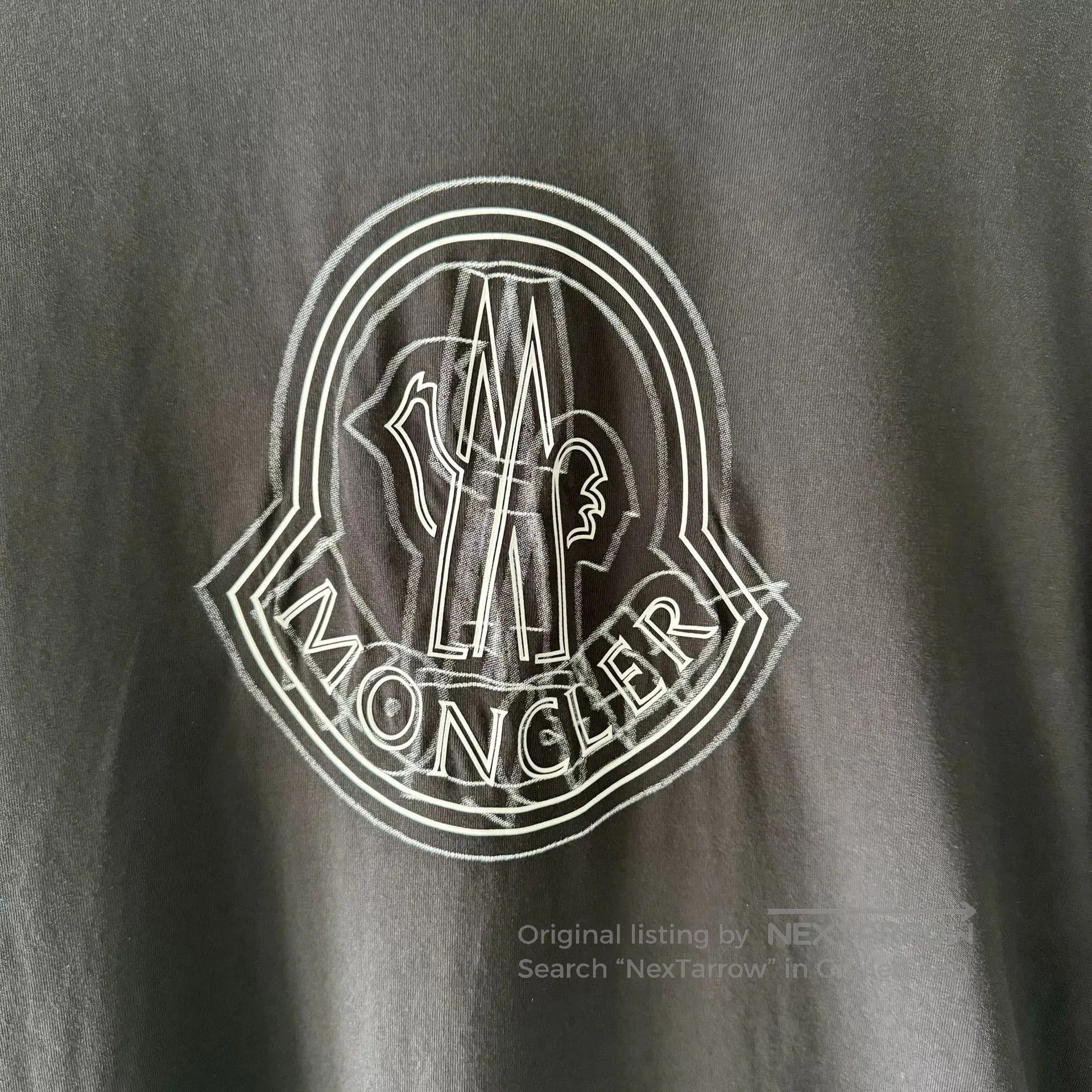 Moncler Moncler Black Short-Sleeve T-Shirt L. Size US L / EU 52-54 / 3 - 8 Thumbnail