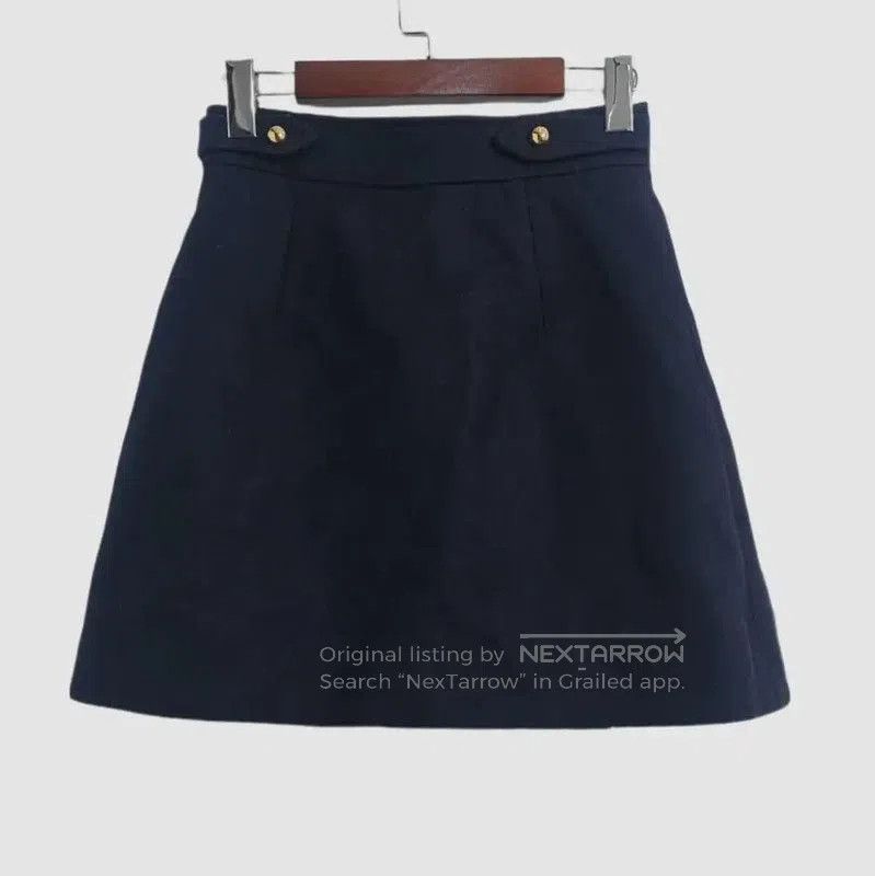 Miu Miu Miu Miu Blue Wool Ladies Skirt . Size 22" - 2 Thumbnail