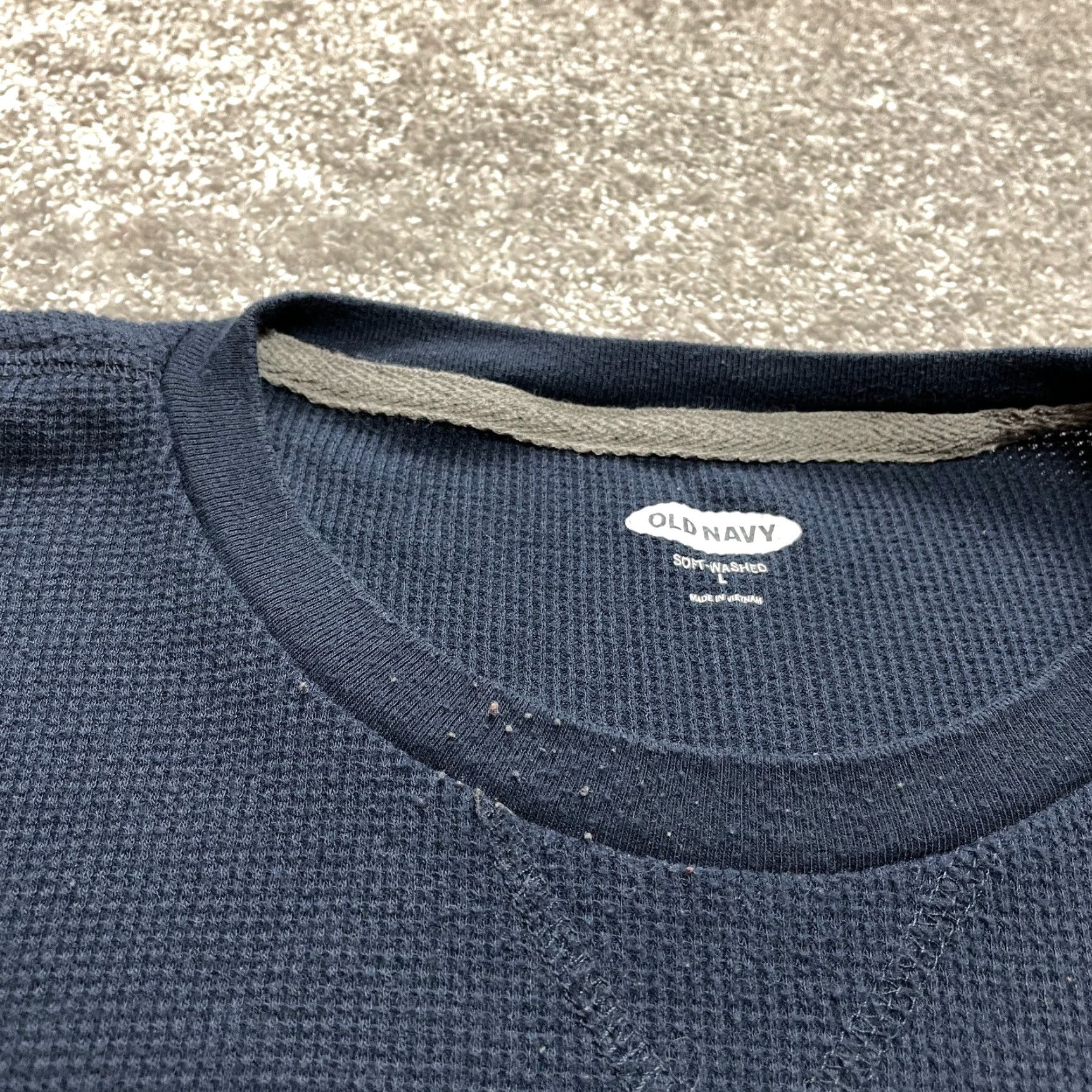 Old Navy Old Navy Shirt Mens L Blue Thermal Core Long Sleeve Crew Basic Size US L / EU 52-54 / 3 - 2 Thumbnail
