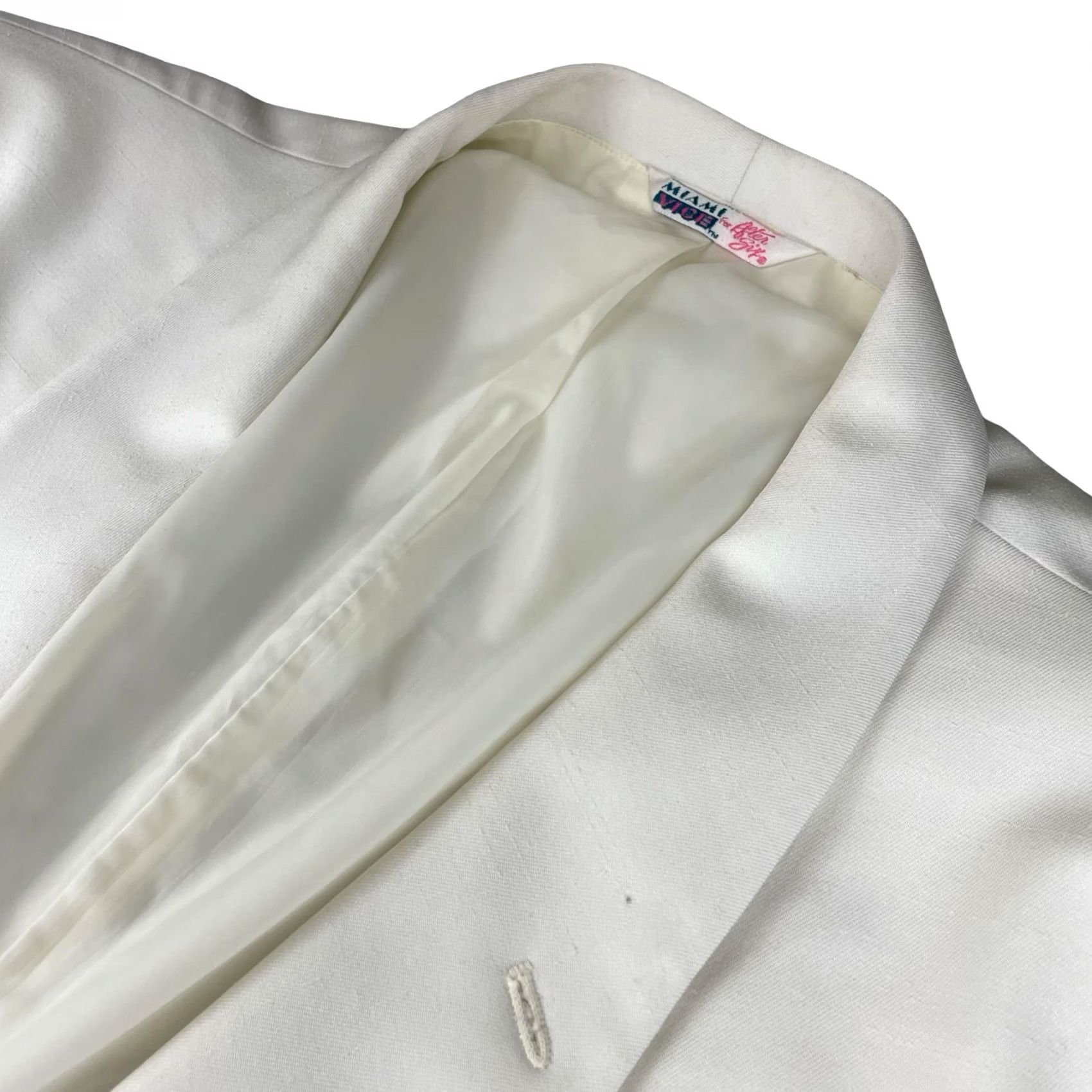 After Six VINTAGE After Six Tuxedo Jacket White Men's 54R Miami Vice USA Size 54R - 2 Thumbnail