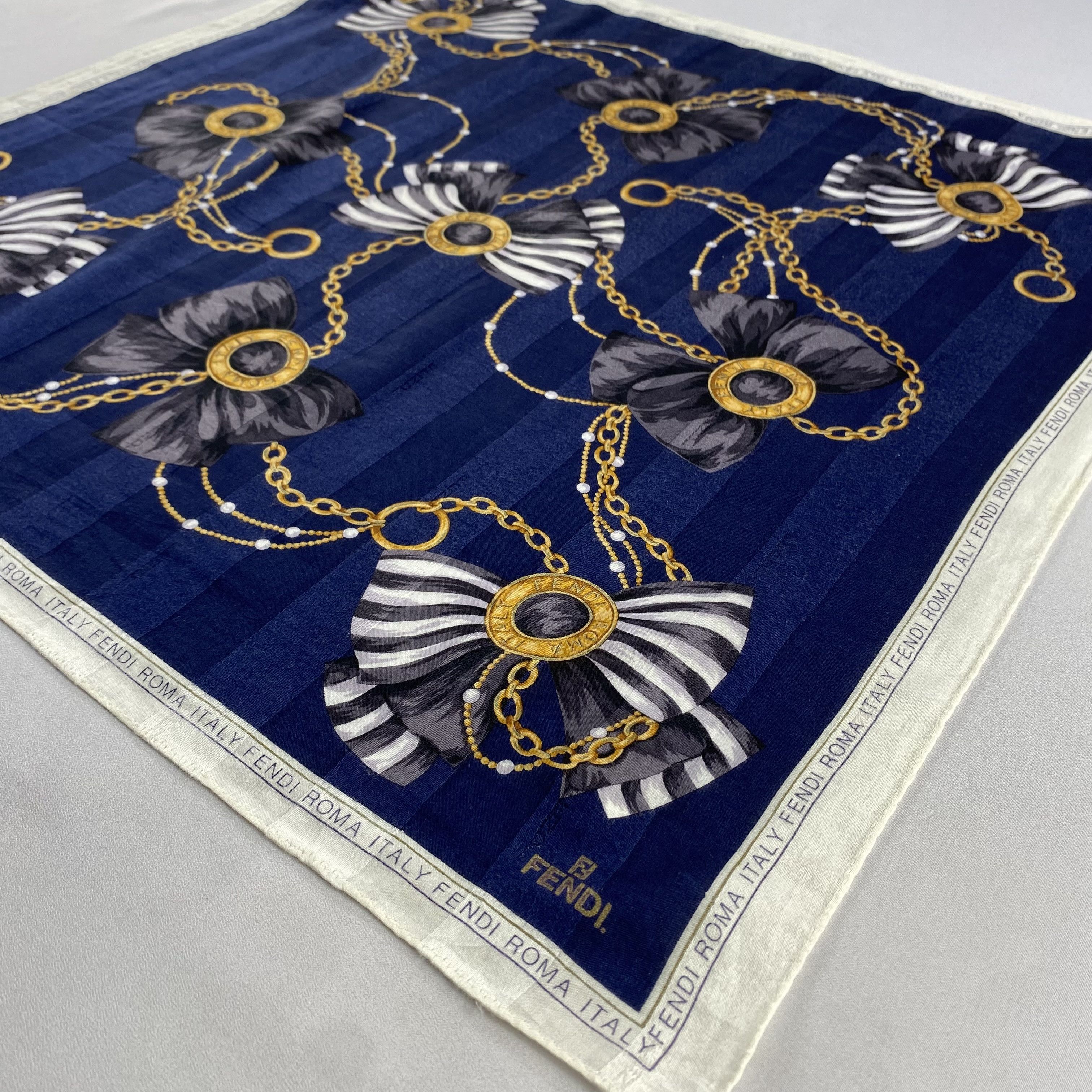 Vintage Fendi Handkerchief / Neckerchief / Bandana-P1443 Size ONE SIZE - 2 Thumbnail