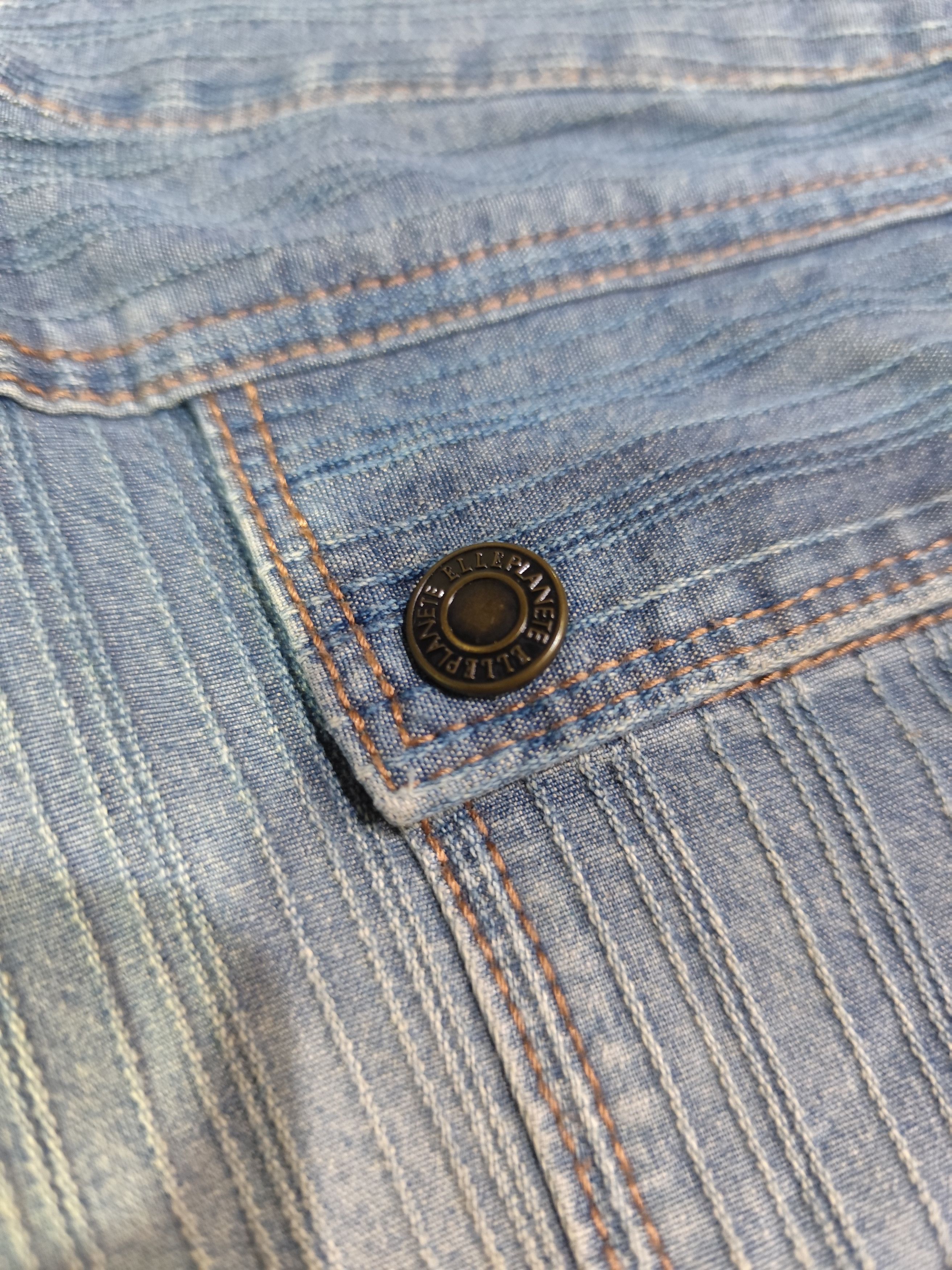 Issey Miyake × Japanese Brand Vintage Elle Planete Flare Denim J024 Size 30" / US 8 / IT 44 - 15 Thumbnail