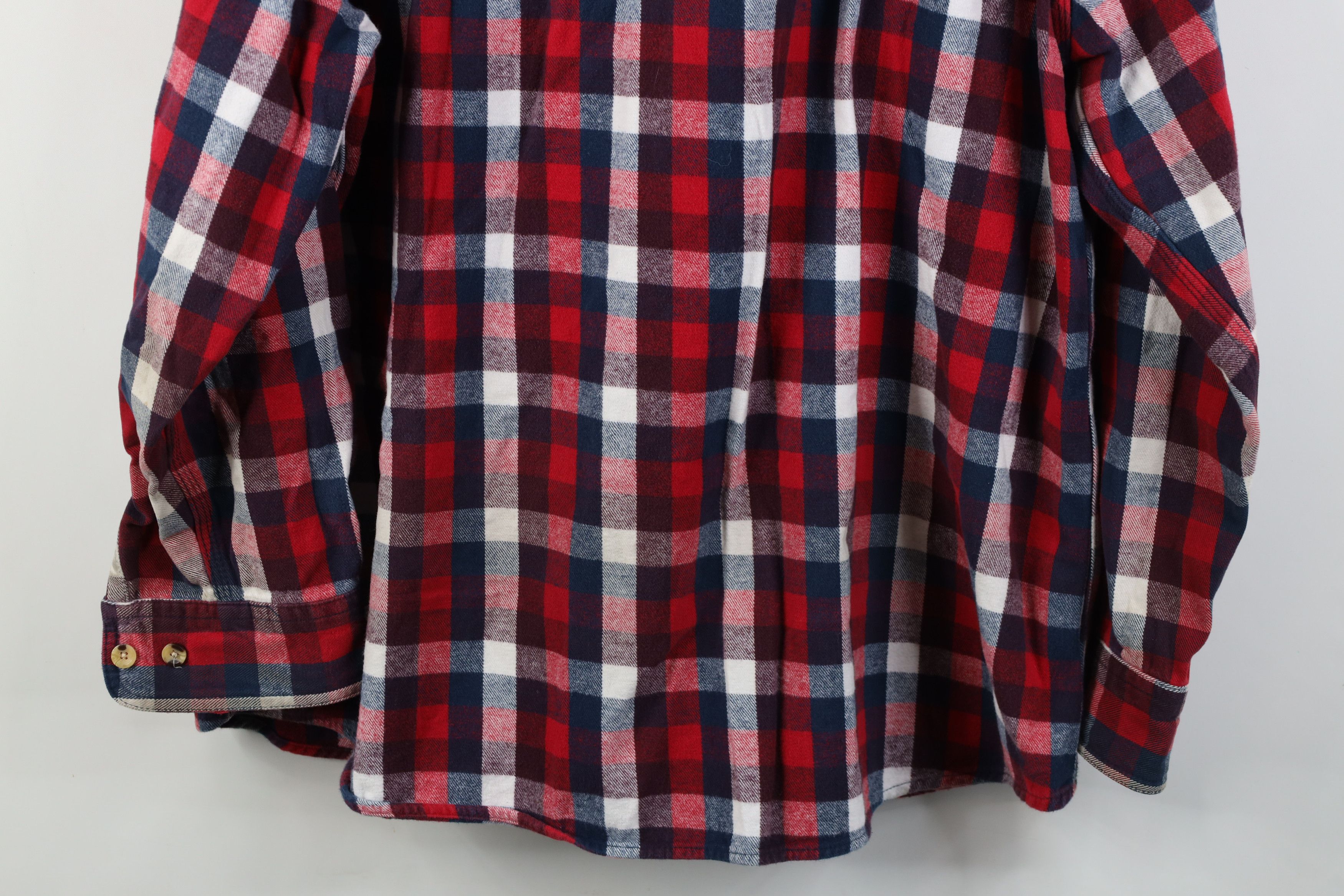 FiveBrother Vintage 90s Five Brother Flannel Button Shirt Plaid Size US XXL / EU 58 / 5 - 15 Thumbnail