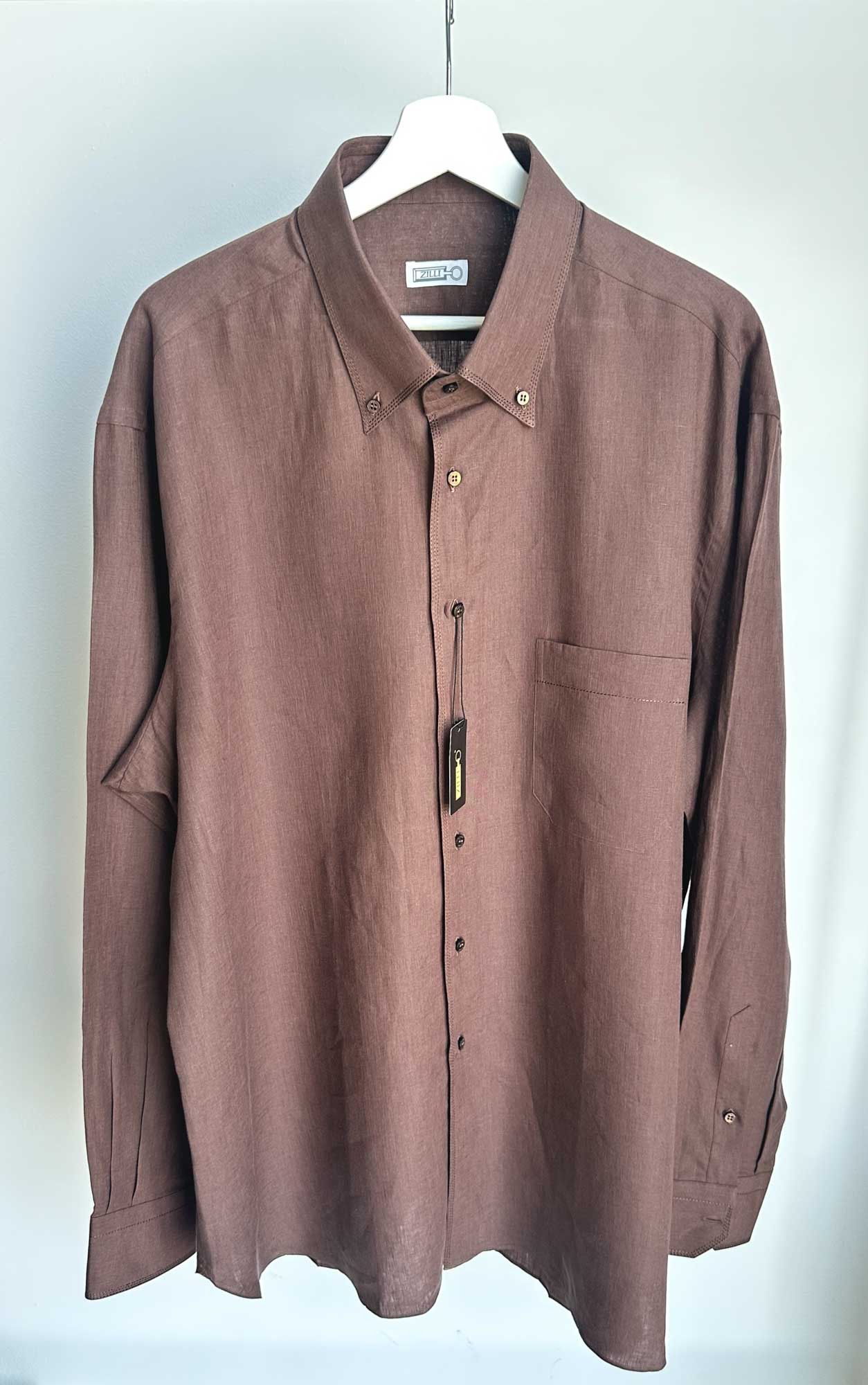 Zilli Men's linen shirt ZILLI Size US XXL / EU 58 / 5 - 2 Thumbnail
