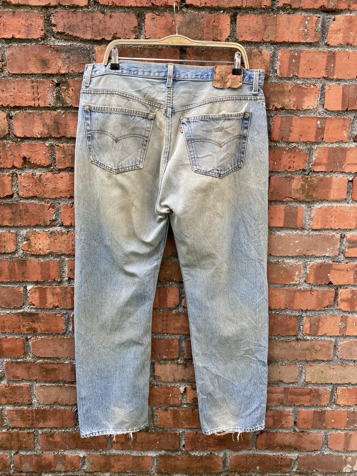 Levi's × Vintage W38x30 vintage levi's 501 distressed made in USA Size US 38 / EU 54 - 2 Thumbnail