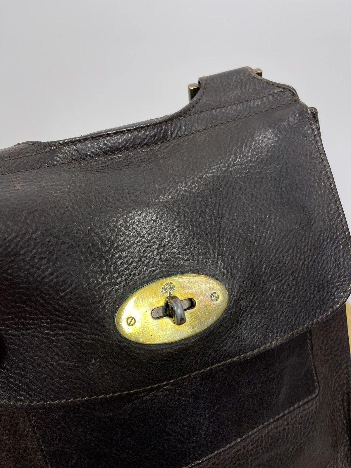 Mulberry Mulberry Anthony Vintage Leather Crossbody Bag Black Small Size ONE SIZE - 3 Thumbnail