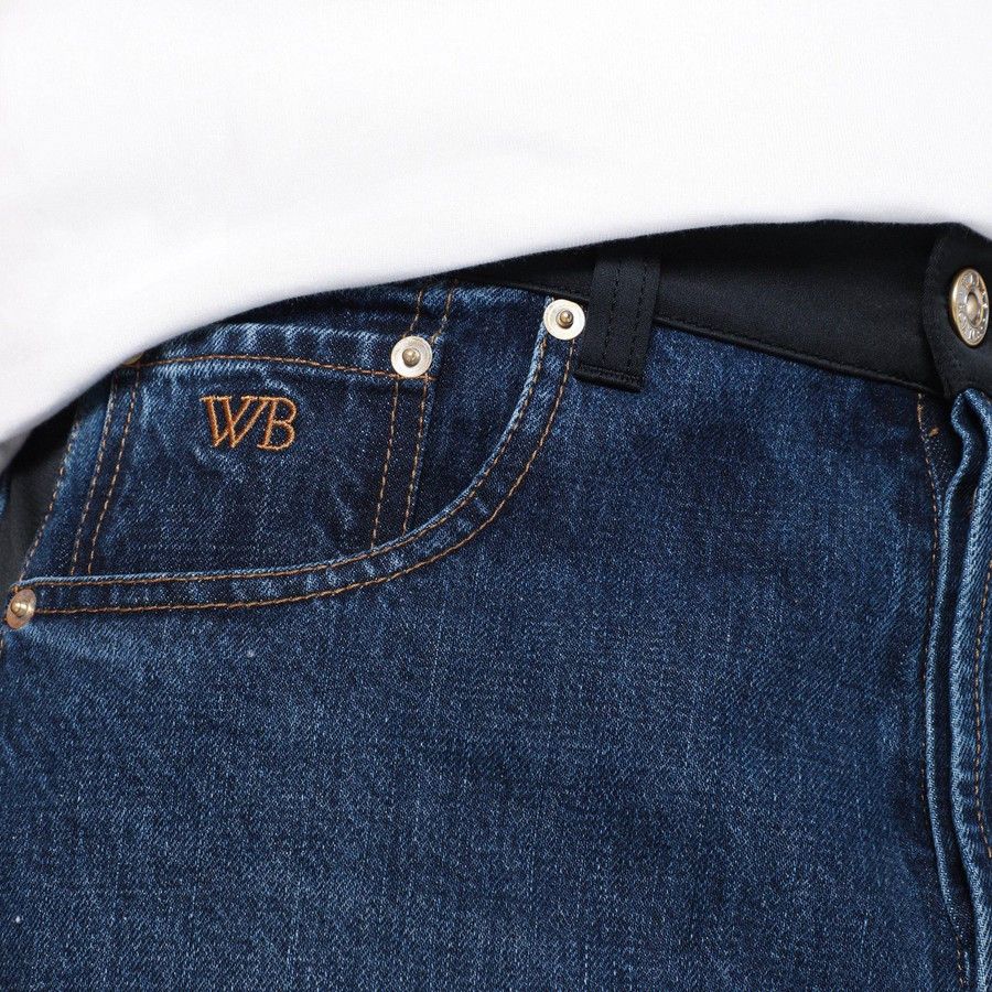 Wales Bonner o1d2blof1025 Denim Jeans in Blue Size US 34 / EU 50 - 5 Thumbnail