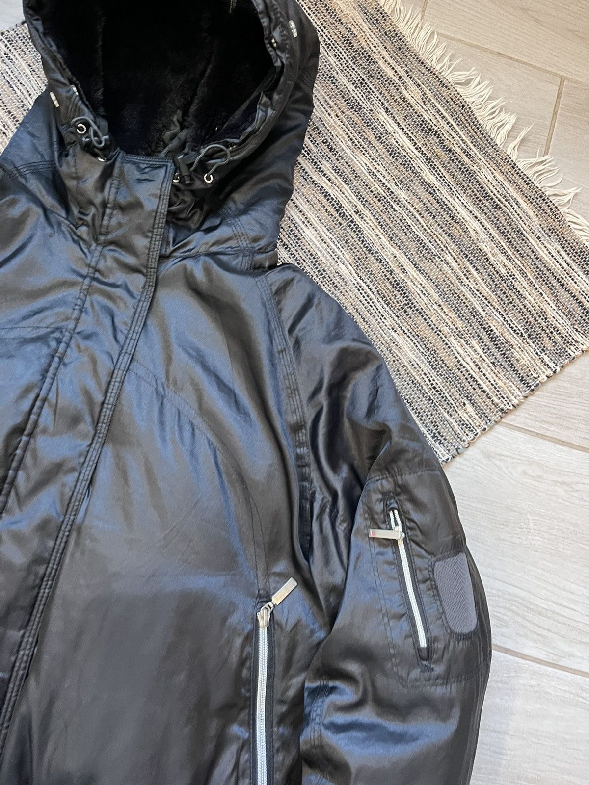 Nike × Vintage Rare Vintage Nike down jacket bomber black opium Alaska Size XL / US 12-14 / IT 48-50 - 6 Thumbnail