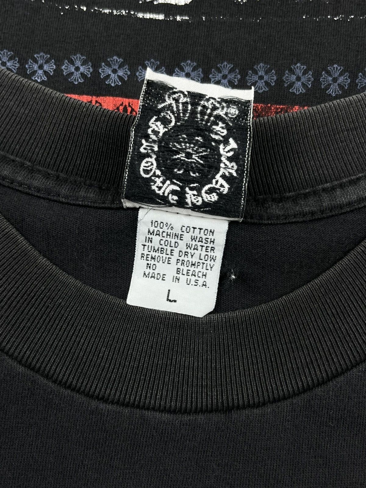 Chrome Hearts Chrome Hearts Vintage USA American Flag Cutout Pocket Tshirt Size US L / EU 52-54 / 3 - 7 Thumbnail