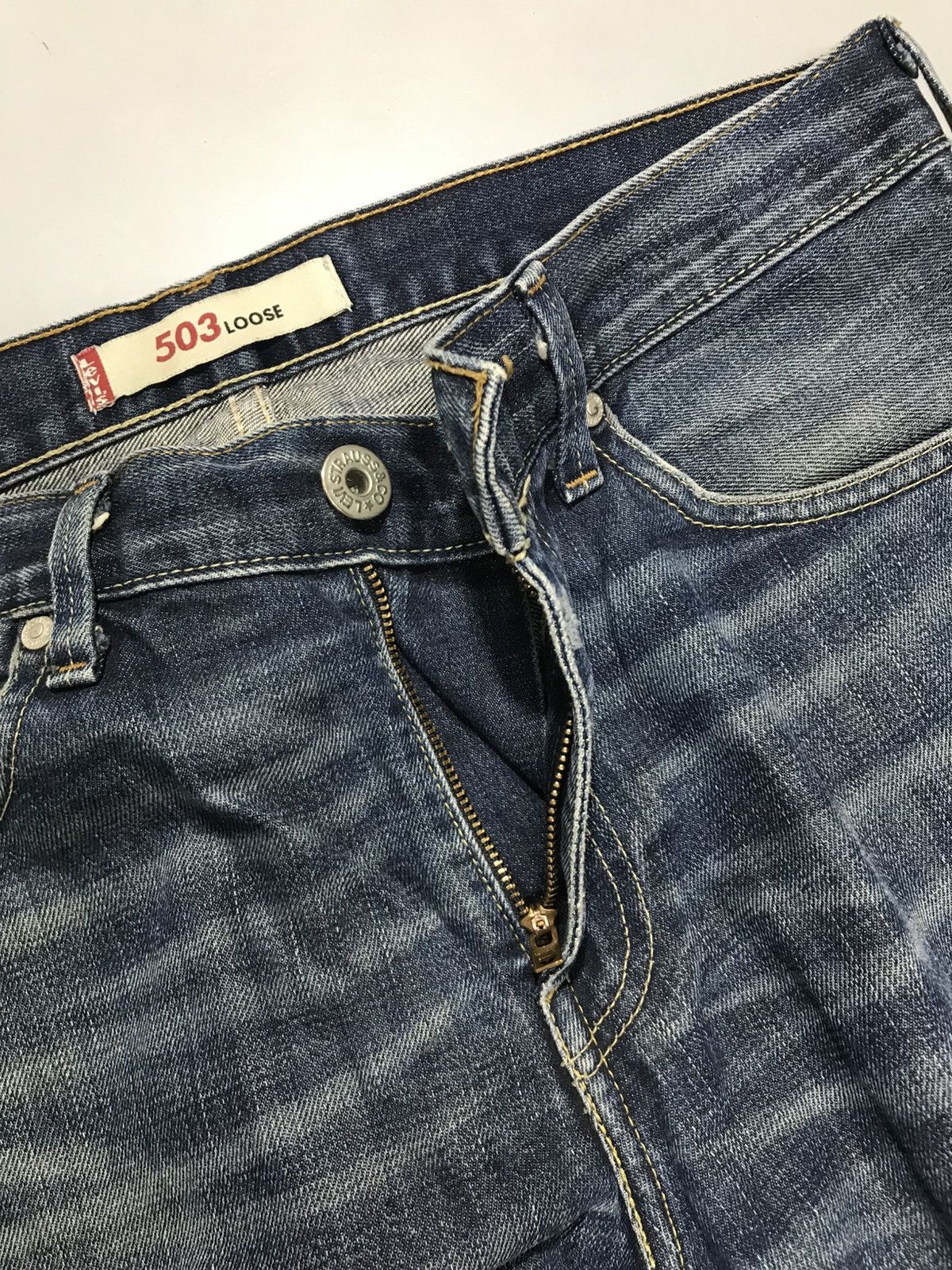 Levi's Vintage Levi’s 503 buckle belt denim Size US 32 / EU 48 - 6 Thumbnail