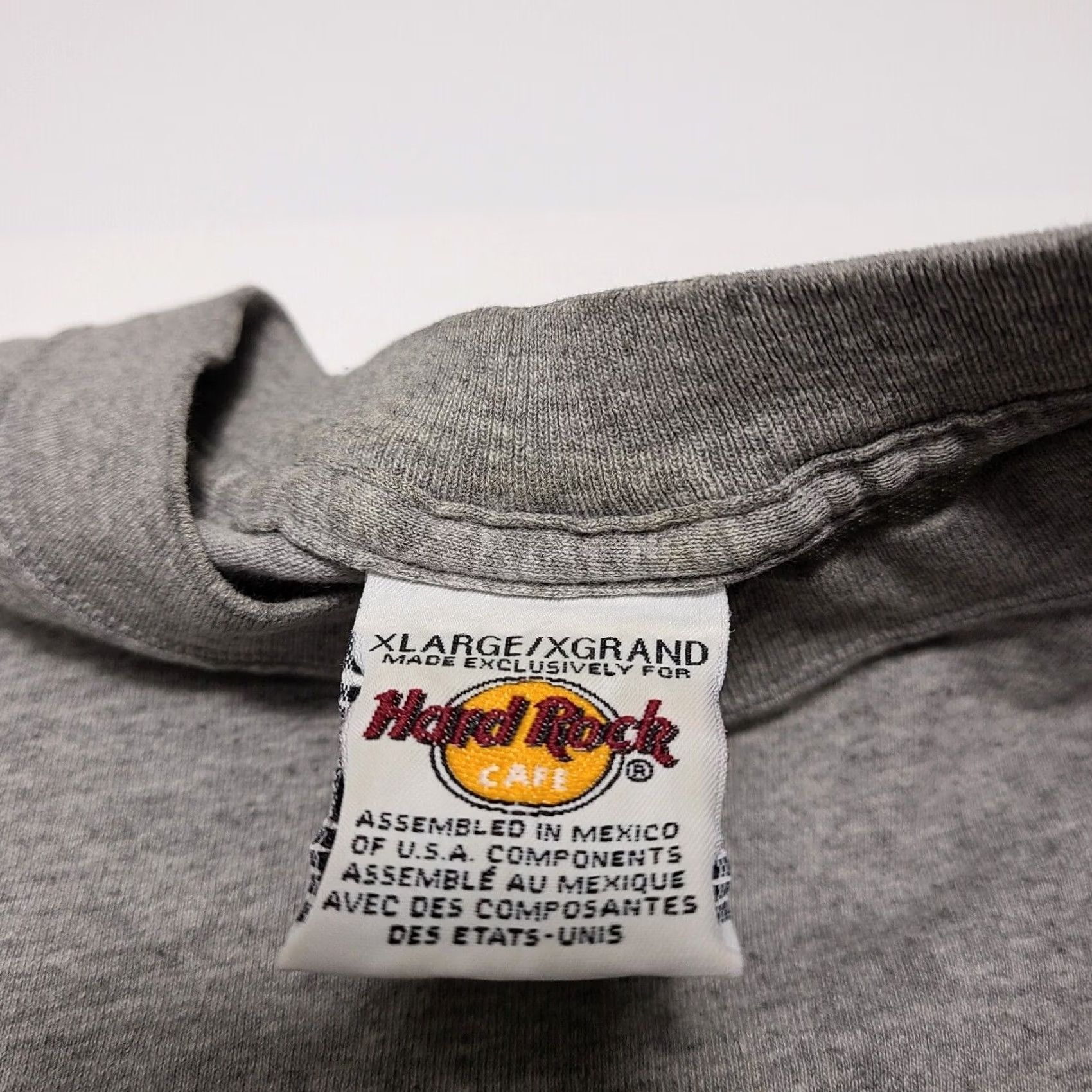 Hard Rock Cafe VINTAGE Hard Rock Cafe T-Shirt XL Gray Atlantic City Y2k Mens Short Sleeve Crew Neck Cotton Polyester Knit Solid Logo Graphic Print Size US XL / EU 56 / 4 - 5 Thumbnail