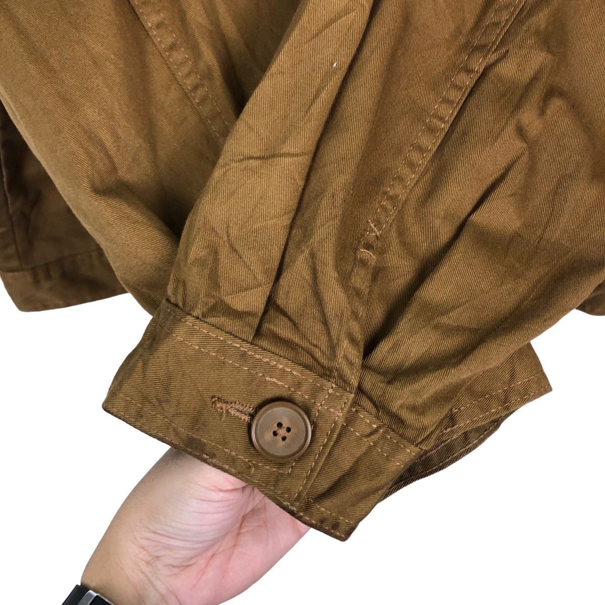 Japanese Brand 🔥VINTAGE HIKORY CHORE JACKET GU JAPAN INSPIRE ISSEY MIYAKE Size US XL / EU 56 / 4 - 11 Thumbnail
