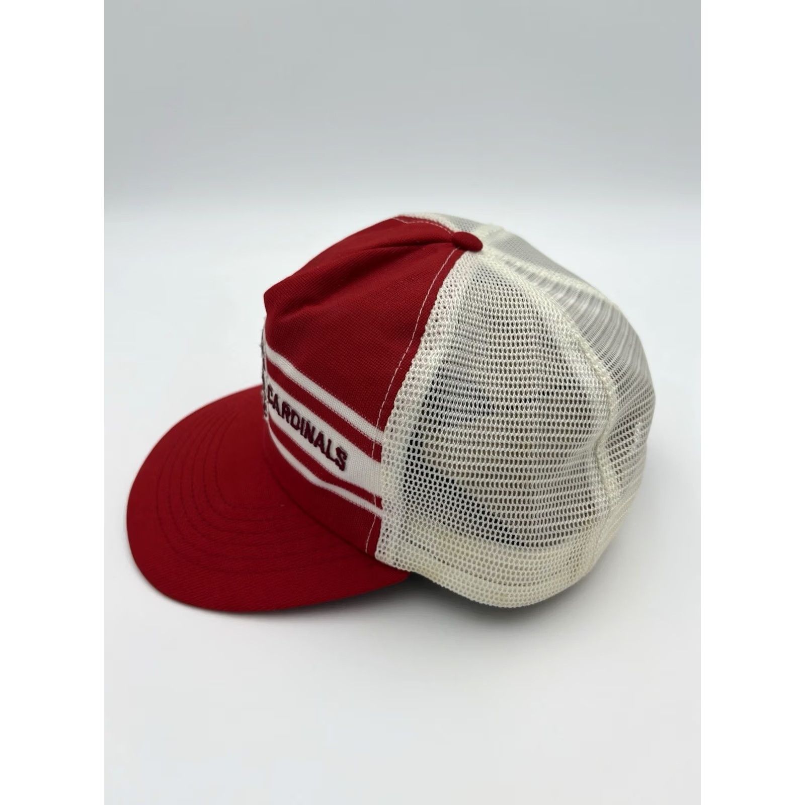 Vintage VINTAGE Stanford Trucker Hat Snapback Cap Embroidered Red & White Made In USA Size ONE SIZE - 2 Thumbnail