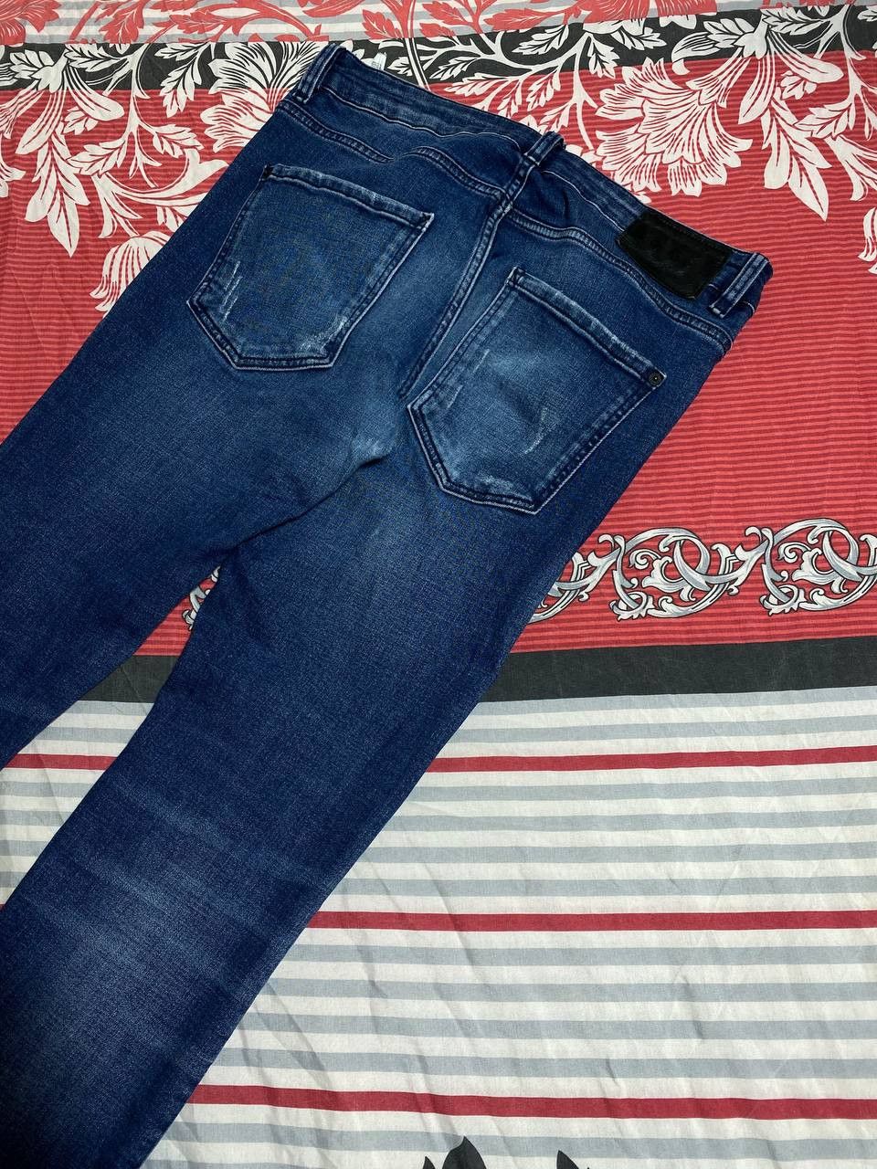 Dsquared2 × Japanese Brand Crazy Crash Dirty Baggy Faded Jean Japan Avant Garde Style Size US 32 / EU 48 - 2 Thumbnail