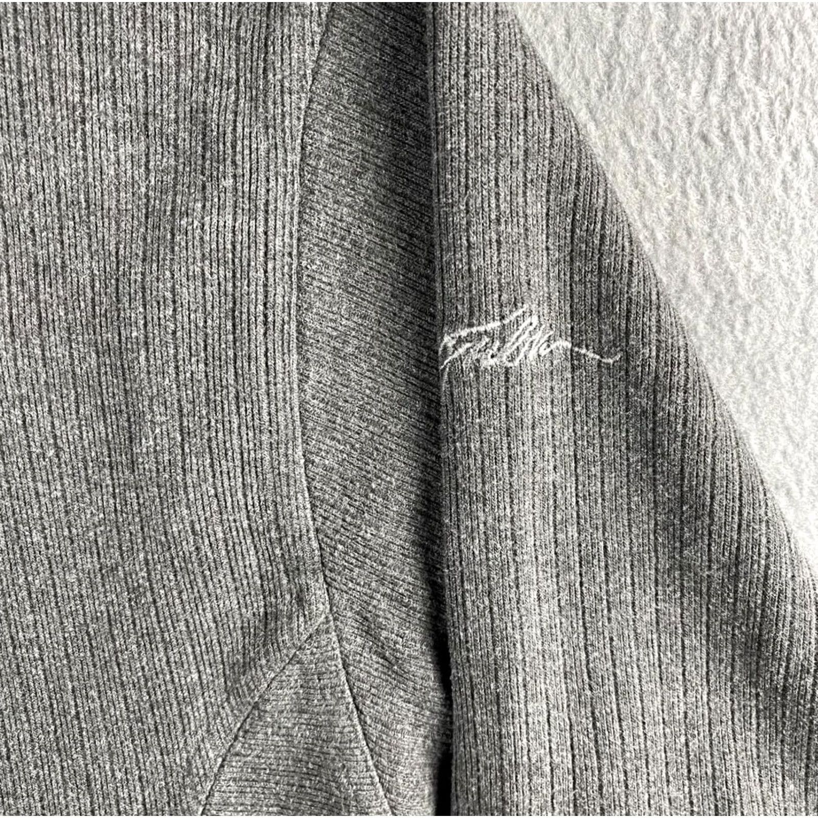Fubu FUBU Sweatshirt Mens XL Gray Crewneck Logo Ribbed Knit Y2K Preppy Streetwear Size US XL / EU 56 / 4 - 4 Thumbnail