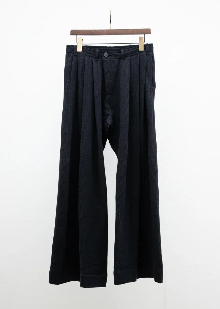 Jan Jan Van Essche Jan Jan Van Essche #76 Wide Pleated Corduroy Linen Trousers Size US 38 / EU 54 - 4 Thumbnail