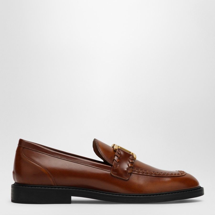 Chloe o1d2blof0824 Leather Loafers in Tan Size US 10 / IT 40 - 2 Thumbnail