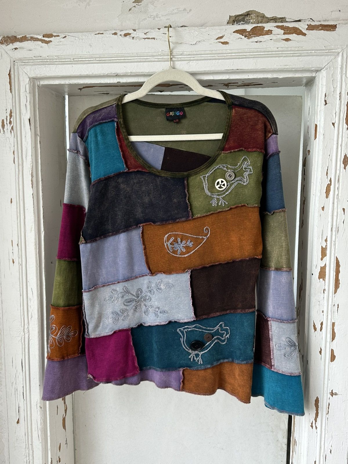 Vintage Sewn in Pieces Multicolor Jumper
