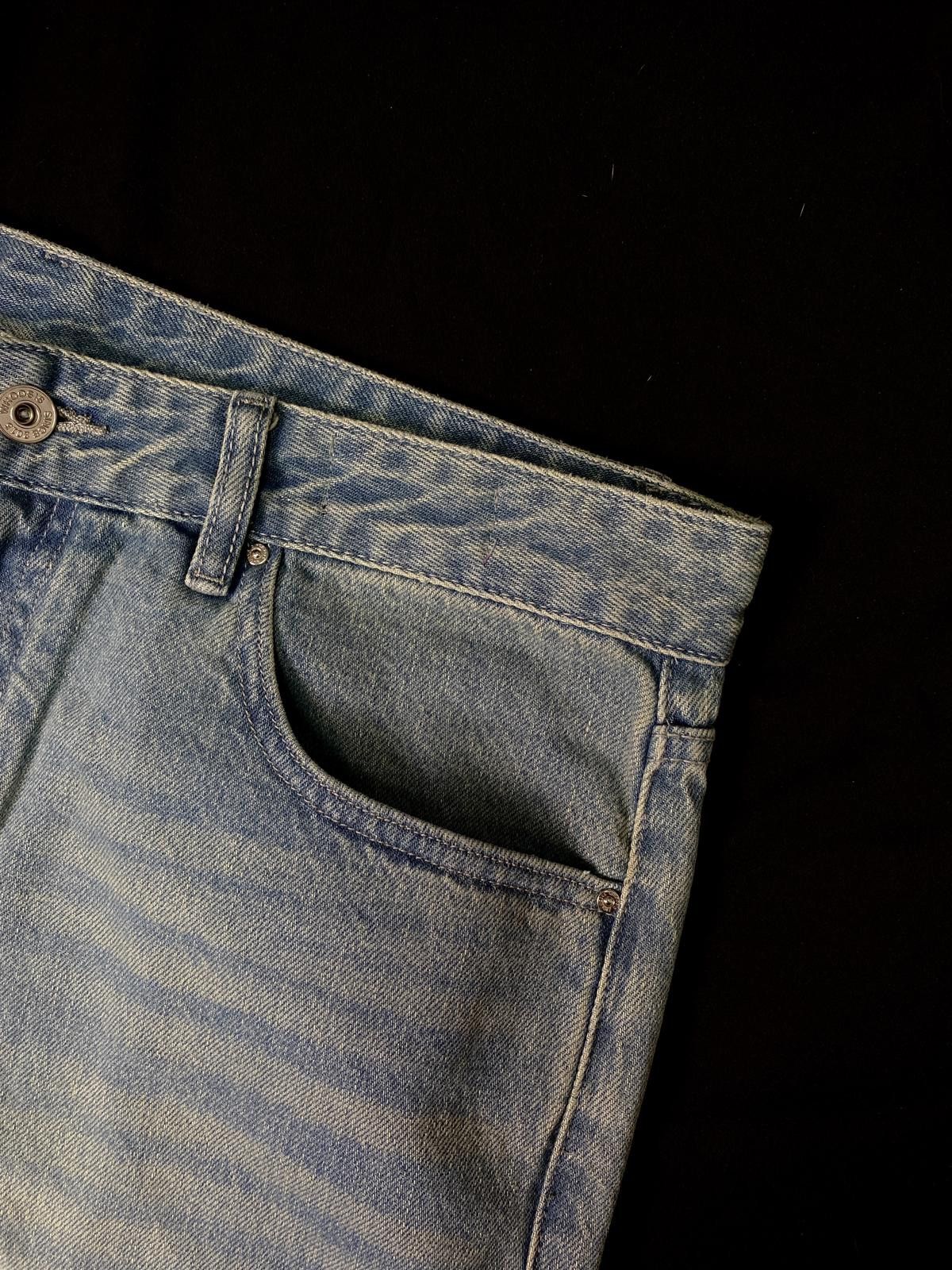 Japanese Brand Whoosis x Yu-Gi-Oh! Blue-Eyes White Dragon Graphic Jeans M Size US 32 / EU 48 - 5 Thumbnail