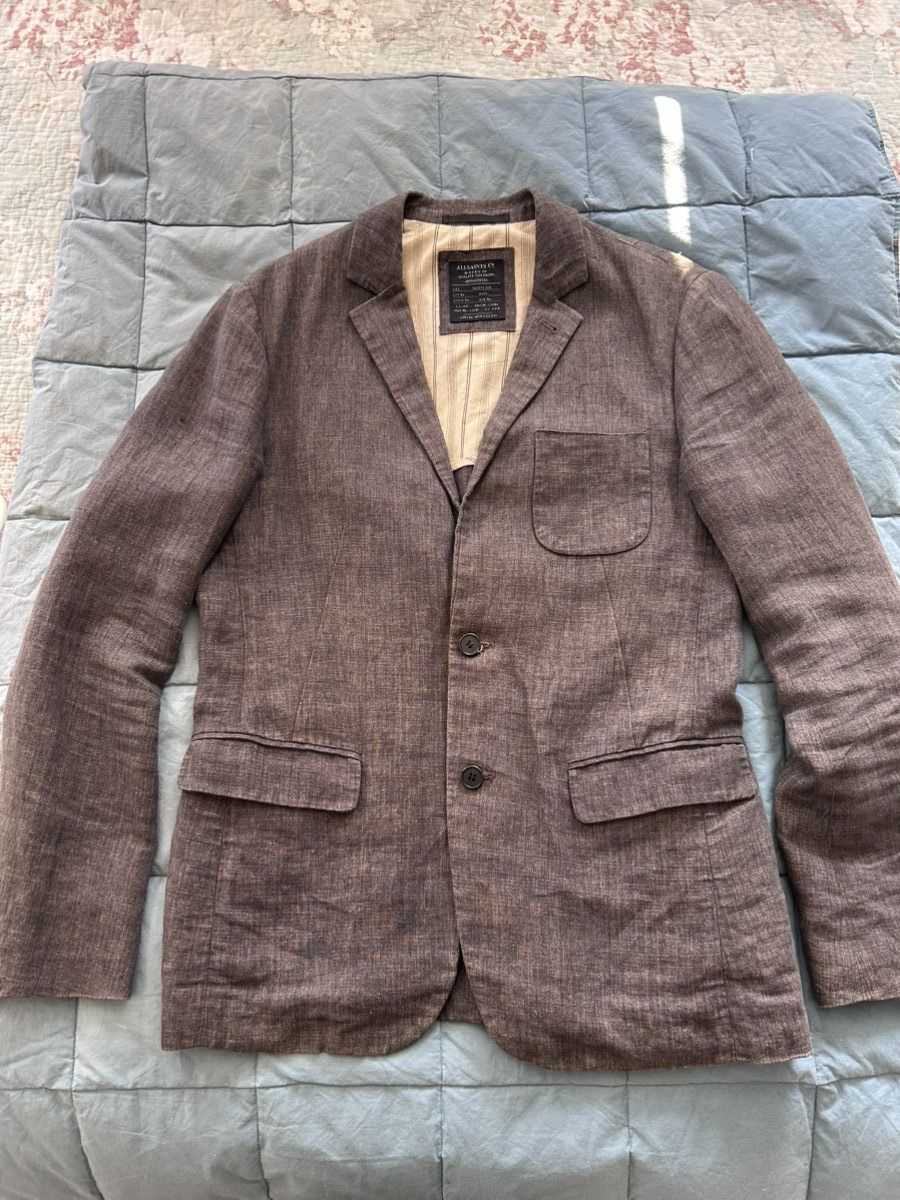 Allsaints Brown Linen blazer