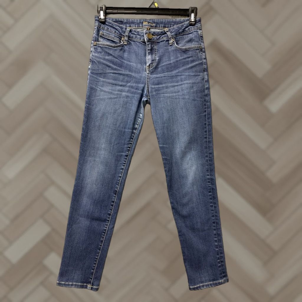 Vintage Kut from the Kloth Jeans Women 8 Blue Straight Stretch Denim 30x28 Regular Womens Size 30" / US 8 / IT 44 - 1 Thumbnail