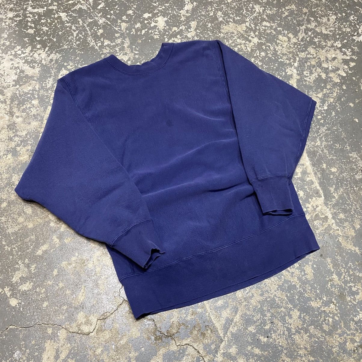 Vintage Vintage Navy Johnstown Reverse Weave Crewneck Sweatshirt 80s Size US L / EU 52-54 / 3 - 3 Thumbnail