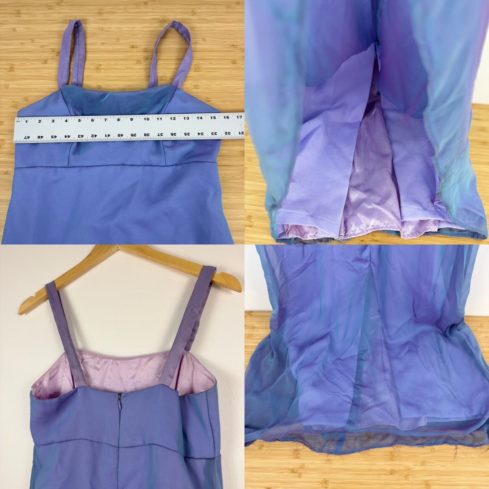 Vintage VINTAGE Nadine Dress Purple Lavender Cowl Neck Size 9 USA Prom Size M / US 6-8 / IT 42-44 - 8 Thumbnail