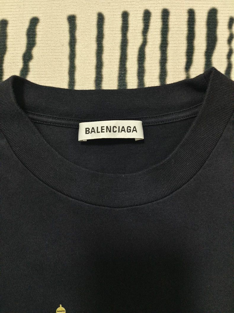 Balenciaga Balenciaga Monogrammed logo printed black short sleeves 250 Size US L / EU 52-54 / 3 - 2 Thumbnail