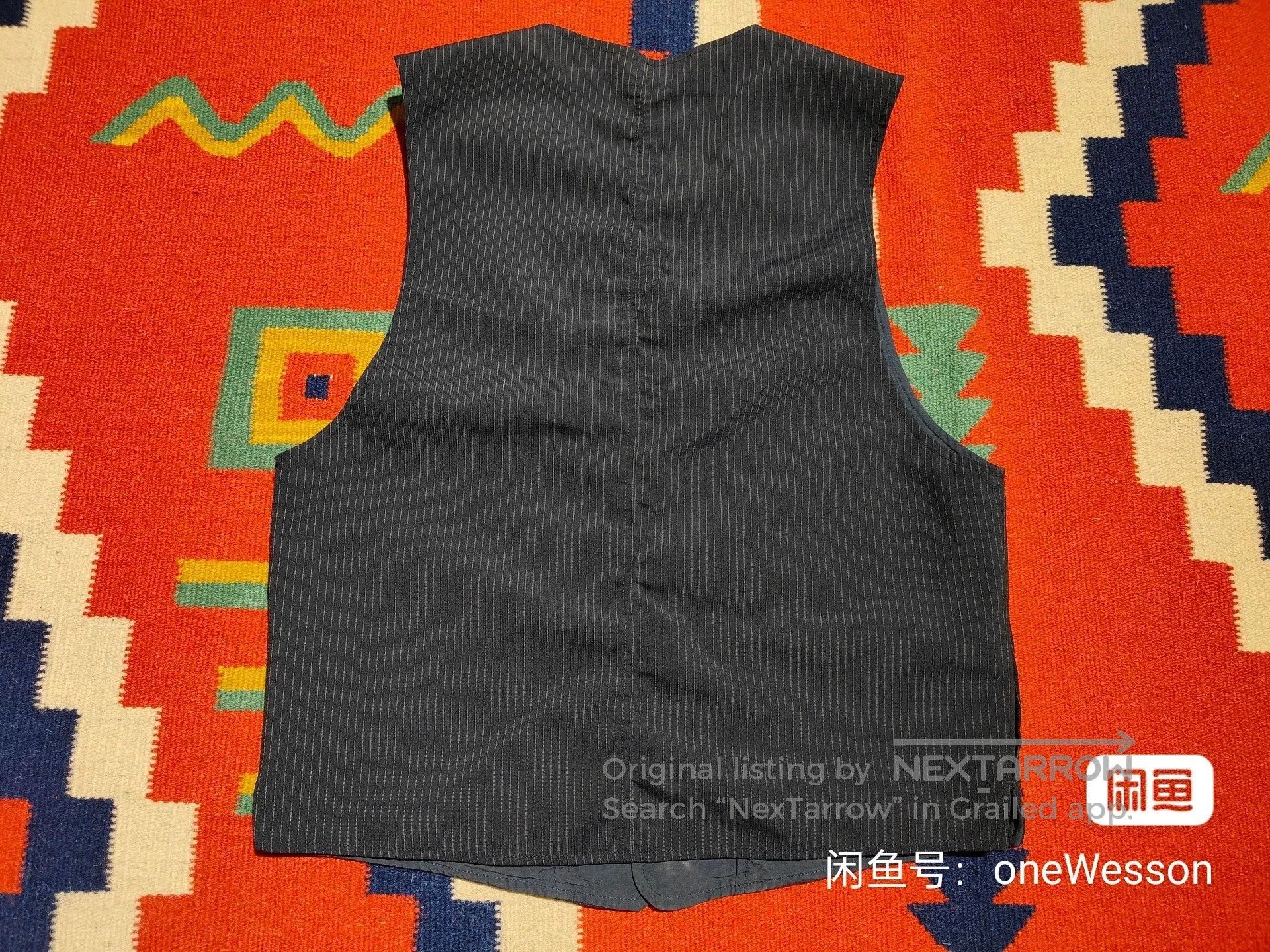 RRL Ralph Lauren Reversible Striped Work Vest for Men. Size US M / EU 48-50 / 2 - 4 Thumbnail