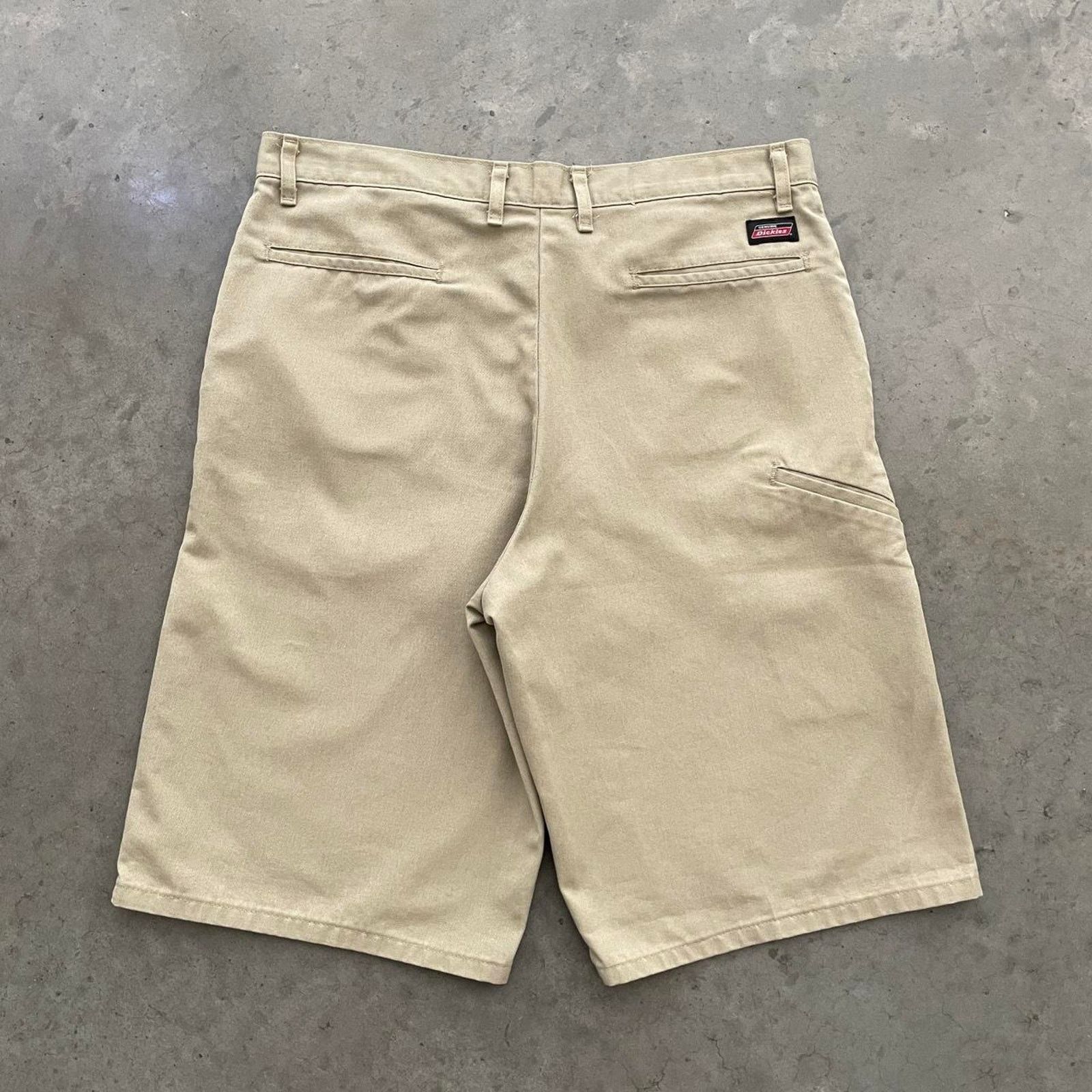 Dickies Dickies Khaki Flat Front Work Shorts Size US 36 / EU 52 - 2 Thumbnail