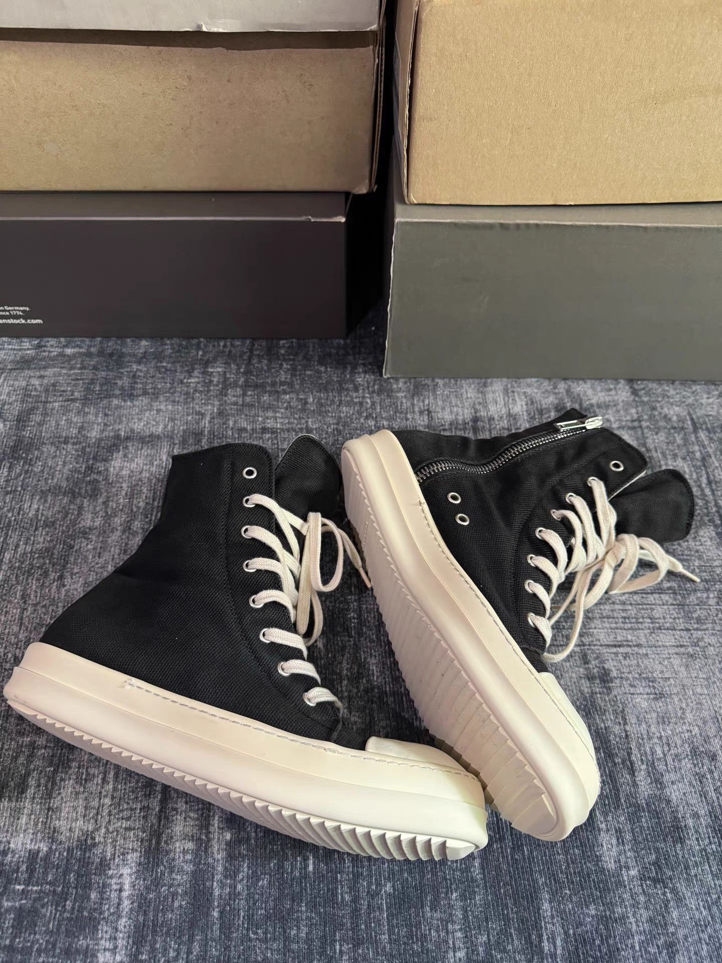 Rick Owens Rick Owens DRKSHDW Satin High Top Size US 8.5 / EU 41-42 - 3 Thumbnail