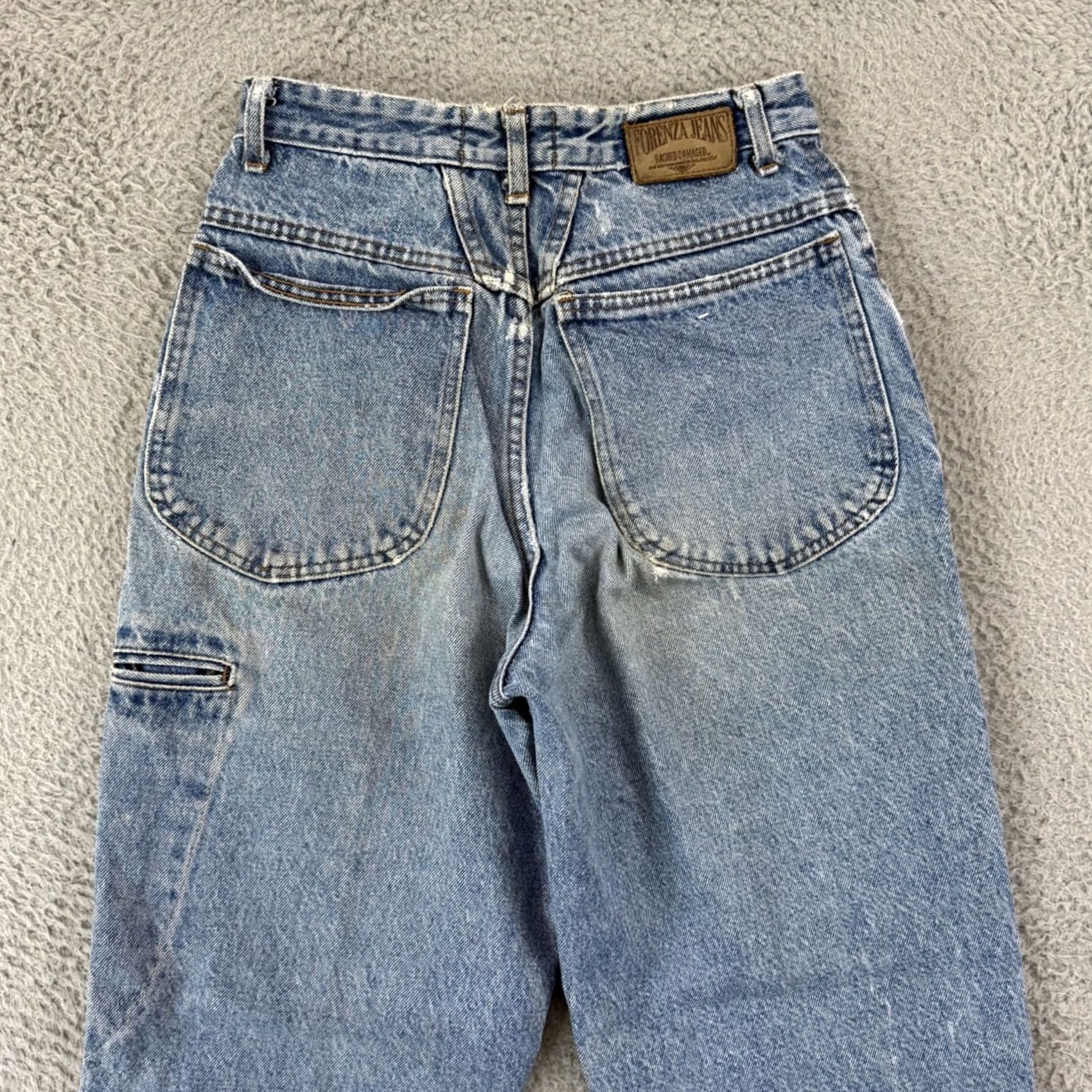 Vintage VINTAGE Forenza Jeans Womens 6 Blue High Waisted Mom 90s Tapered Denim 26x30 Zip Size 28" / US 6 / IT 42 - 6 Thumbnail