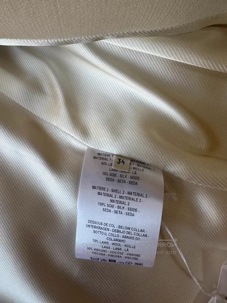 Hermes Hermes Beige long coat, wool + silk fabric, elegant for au Size XXS / US 00 / IT 34 - 7 Thumbnail
