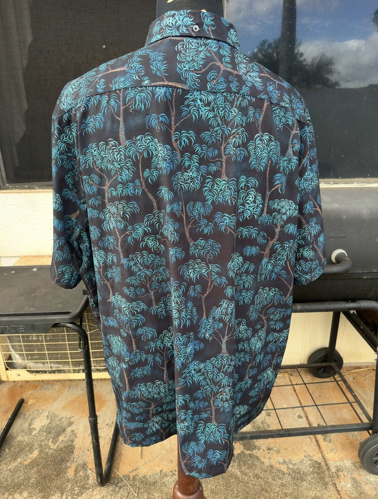 Kahala PreOwned Kahala Hawaiian Print Black/Green Men's 2XL Size US XXL / EU 58 / 5 - 2 Thumbnail