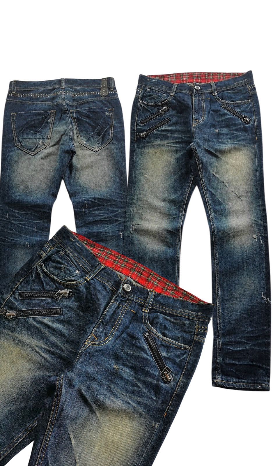 Japanese Brand Mudwash Zipper Digreen Mighty Denim Jeans Size US 32 / EU 48 - 1 Thumbnail
