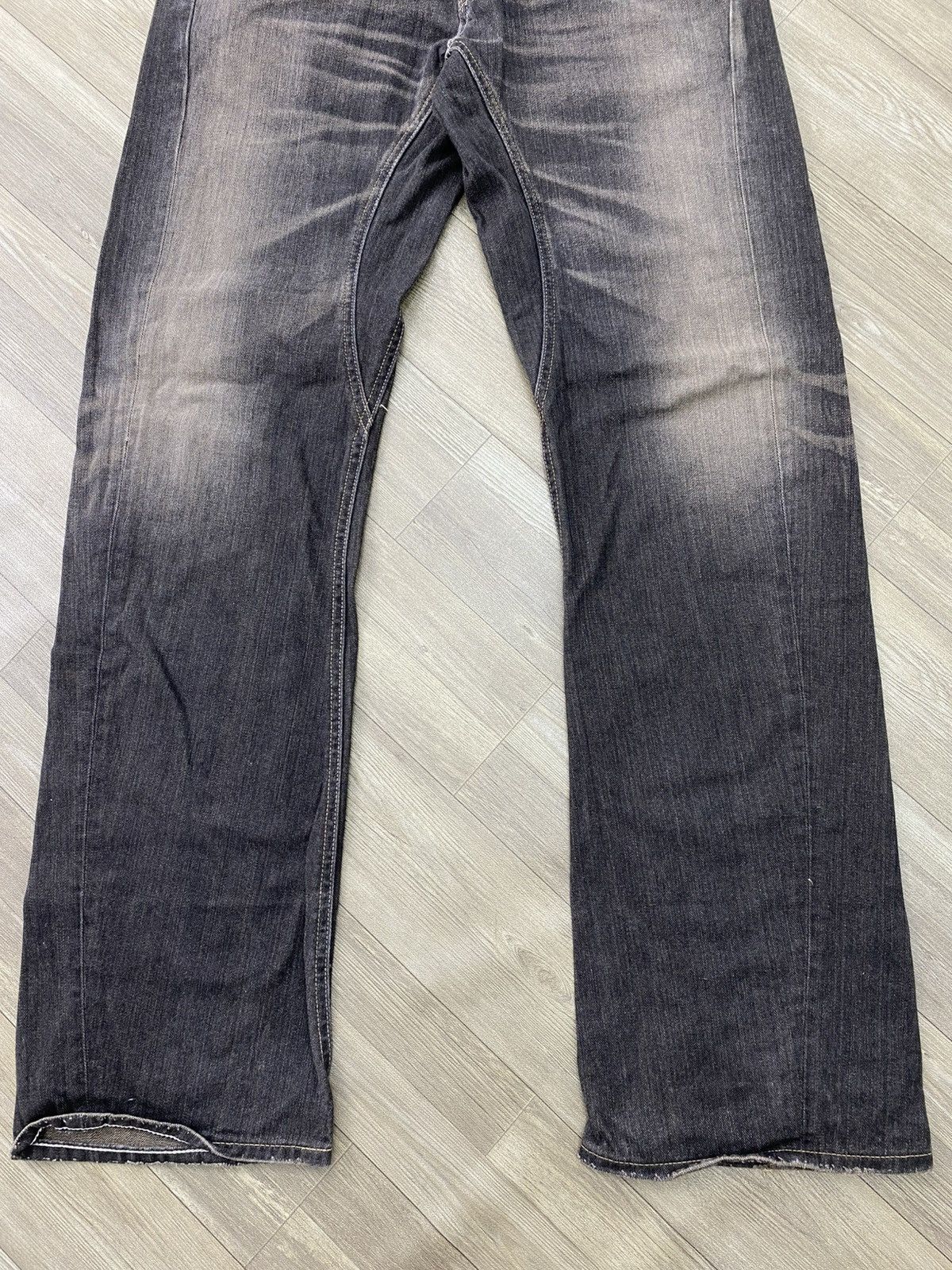 If Six Was Nine Vintage Lee Clawmark Faded Lgb Style Flared Jeans Y2K Size US 32 / EU 48 - 5 Thumbnail