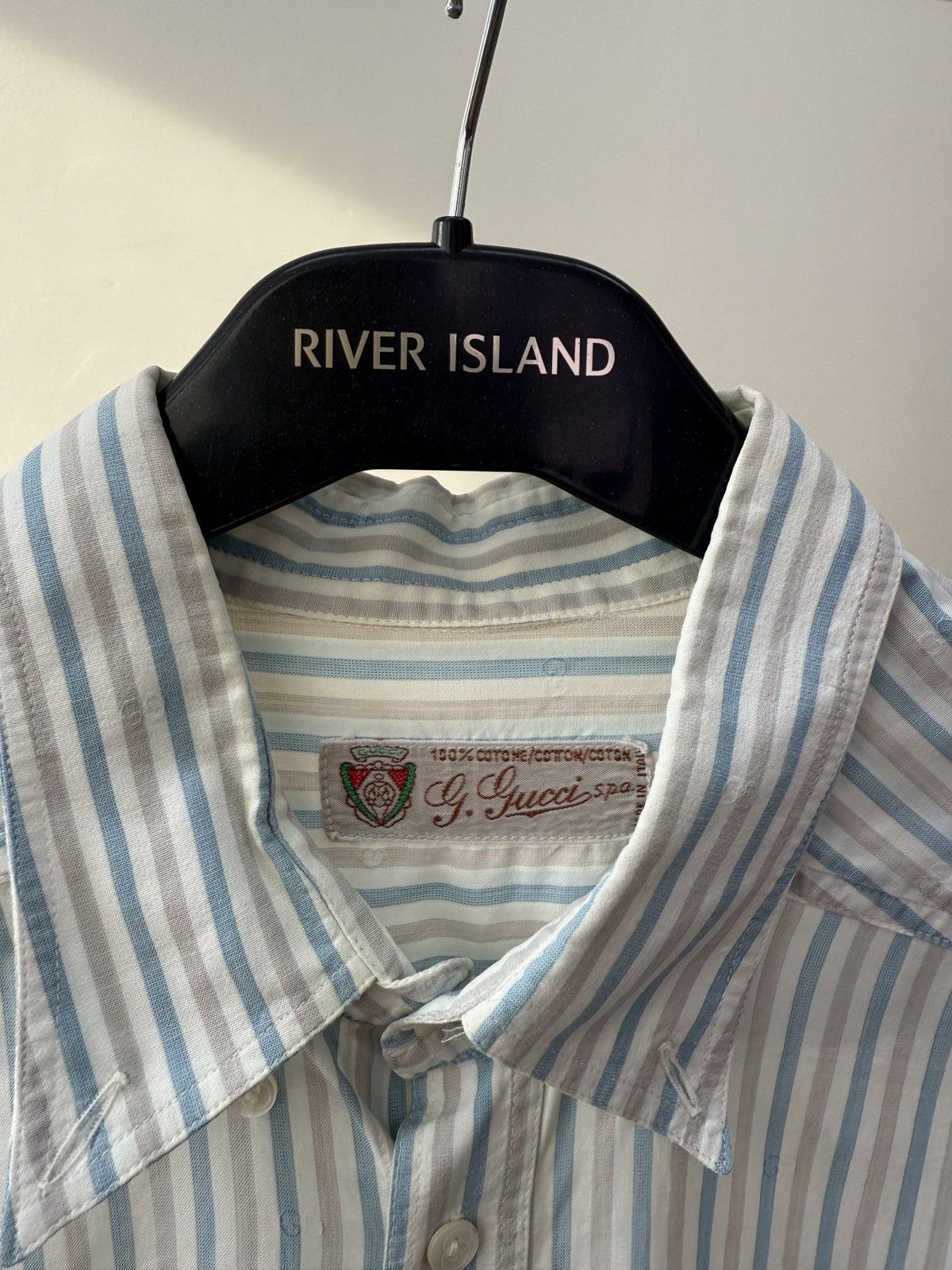 Gucci Vintage Gucci Retro Button Up Striped Rare Shirt Size US L / EU 52-54 / 3 - 5 Thumbnail