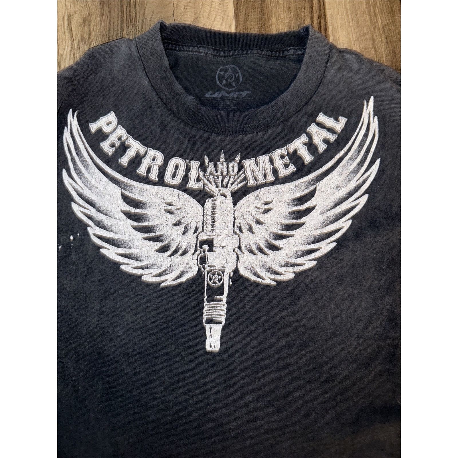 Vintage Unit T-Shirt Petrol And Metal Y2K T-Shirt Black XL 23x28 Size US XL / EU 56 / 4 - 2 Thumbnail
