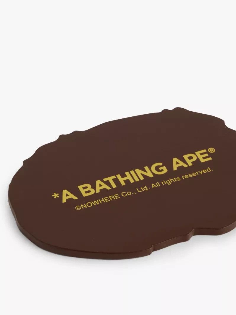 Bape Bape Ape Head Bamboo Coaster Brown Size ONE SIZE - 3 Thumbnail