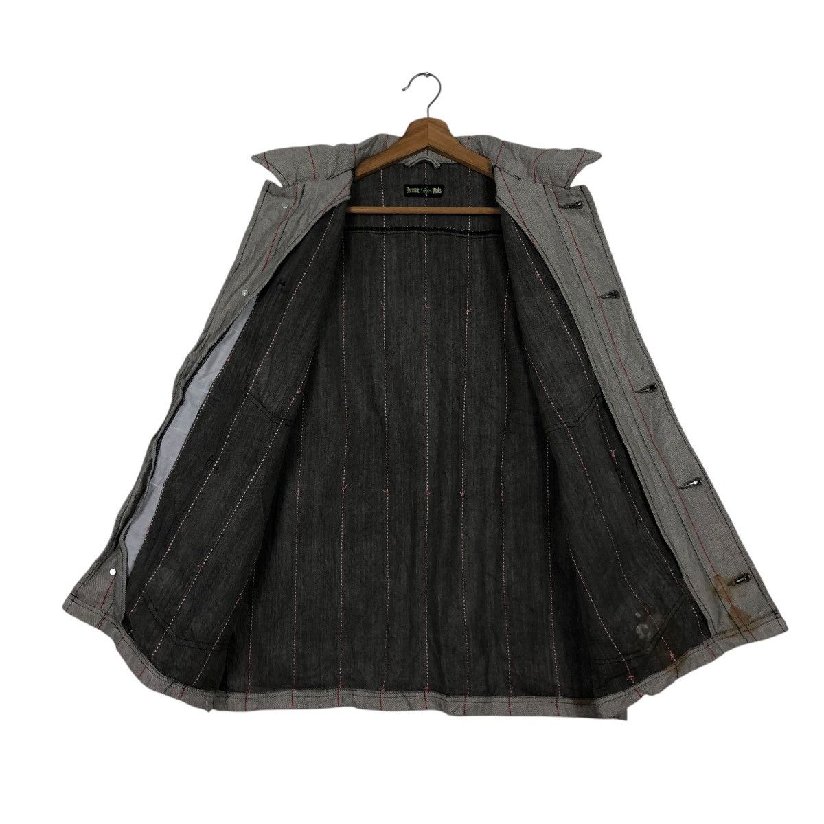 Japanese Brand VINTAGE HICKORY CHORE STRIPED JACKET ELECTRONIC ISSEYMIYAKE Size US L / EU 52-54 / 3 - 15 Thumbnail
