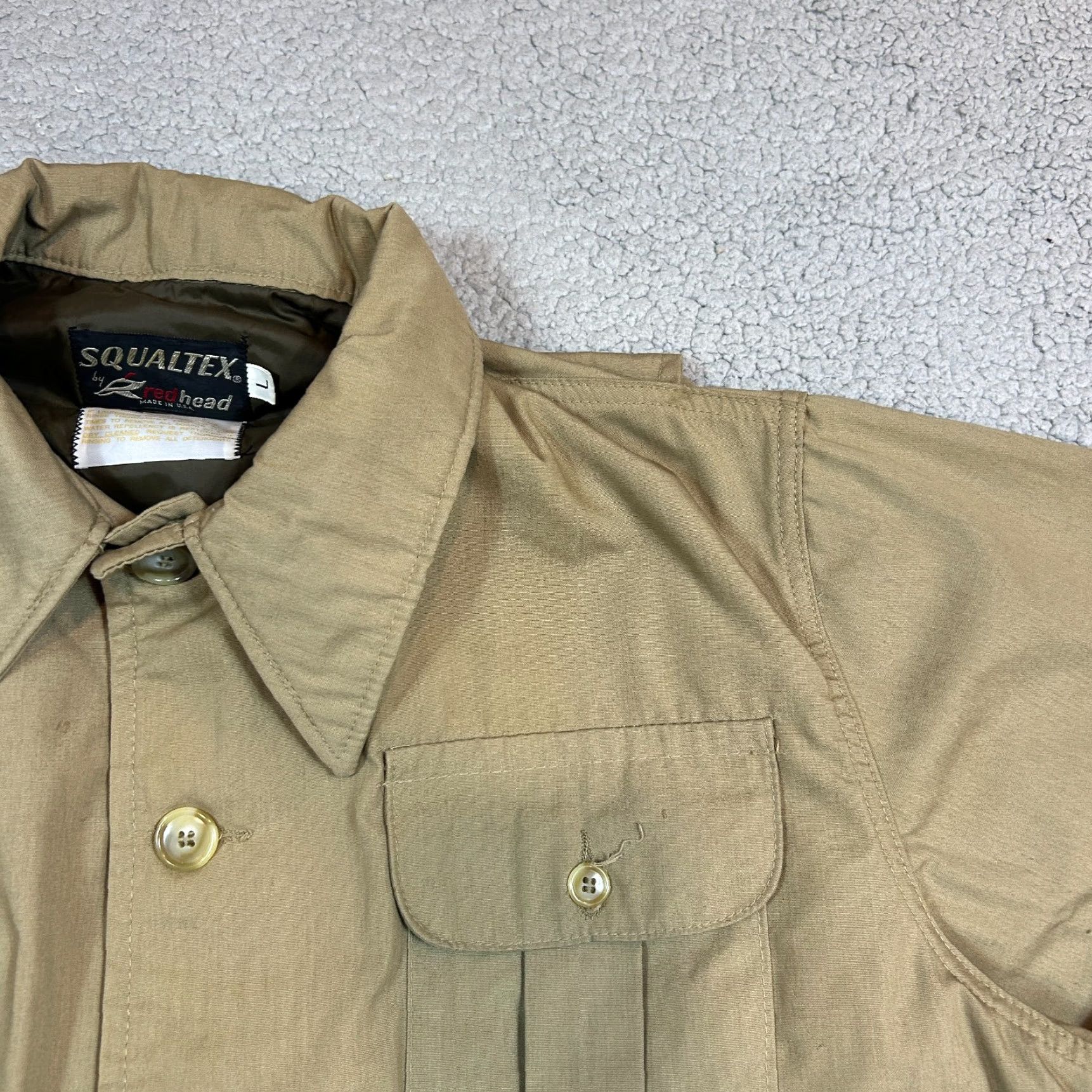 Vintage VINTAGE RedHead Squaltex Mens L Hunting Jacket Canvas Cotton Duck Waterproof Barn Coat USA Size US L / EU 52-54 / 3 - 2 Thumbnail
