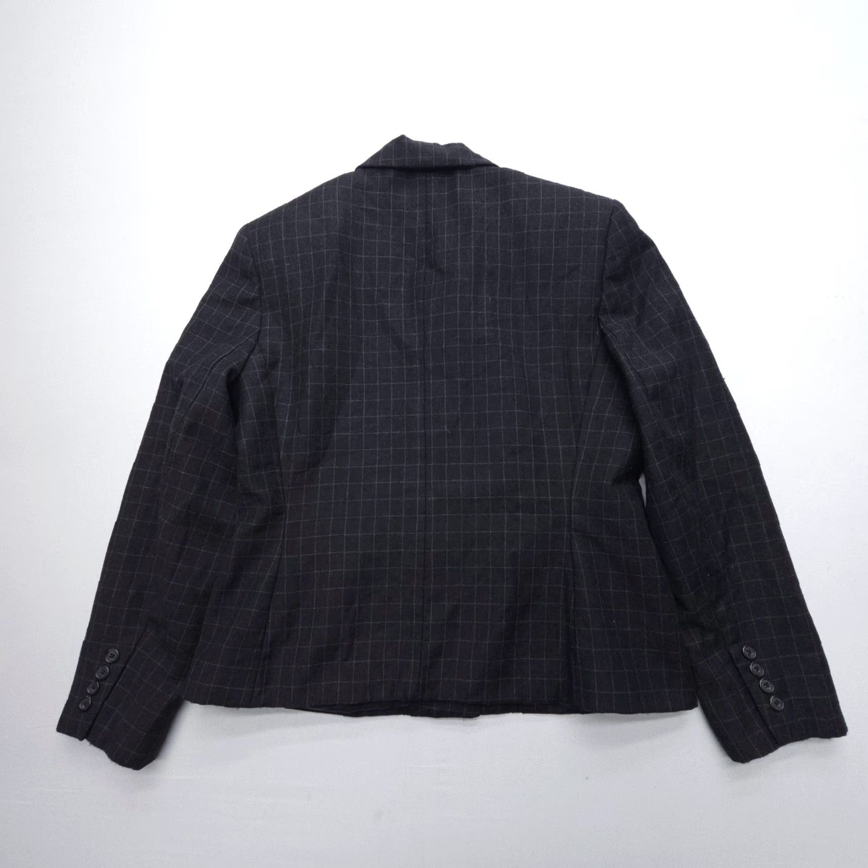 Ralph Lauren Lauren Ralph Lauren Wool Blazer Womens 12 Black Check Four Button Academia Size XL / US 12-14 / IT 48-50 - 2 Thumbnail
