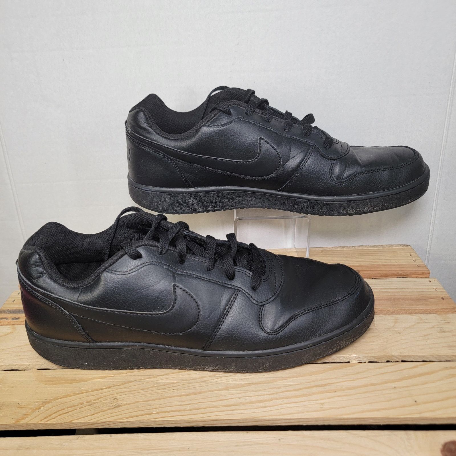 Nike Nike Ebernon Low Triple Black 1980s Basketball Retro - 11.5 Size US 11.5 / EU 44-45 - 3 Thumbnail