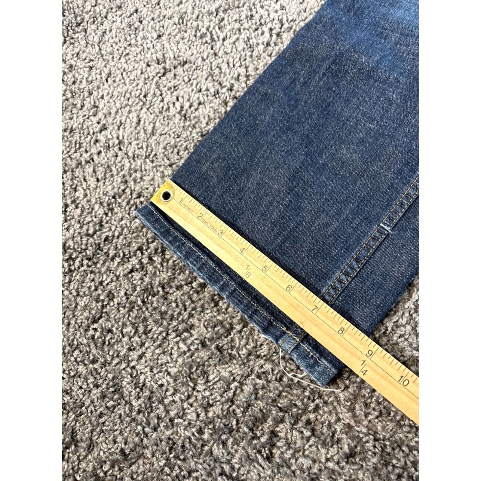 Calvin Klein VINTAGE Calvin Klein Jeans Boot Cut Women 34x30 Dark Wash Mid Rise Flap Y2K Womens Jeans 34 Inseam 30 Inseam Size 24" / US 00 / IT 34 - 3 Thumbnail
